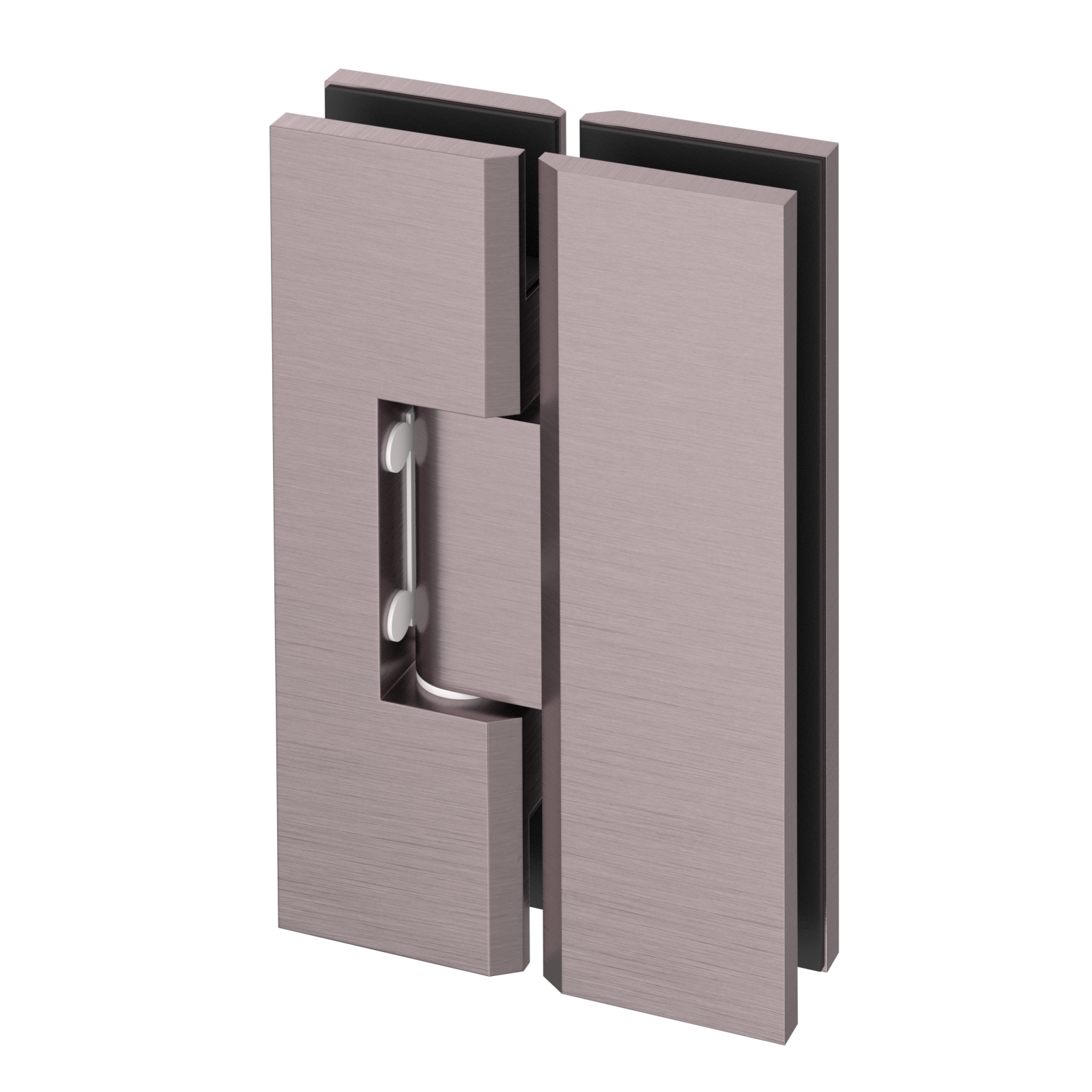 10mm Brushed Nickel Glass to Glass Shower Screen Hinge - Heavy Duty Frameless Shower Door Hardware for Bathroom & Wet Room Installation