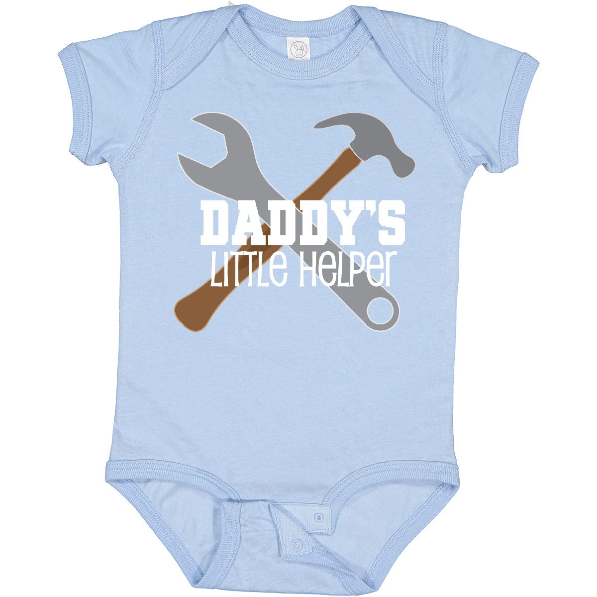Inktastic Daddy's Little Helper Tool Set Baby Bodysuit - Cute Workbench Design for Newborns & Infants - Perfect for Father's Day, Baby Showers & DIY Family Photos
