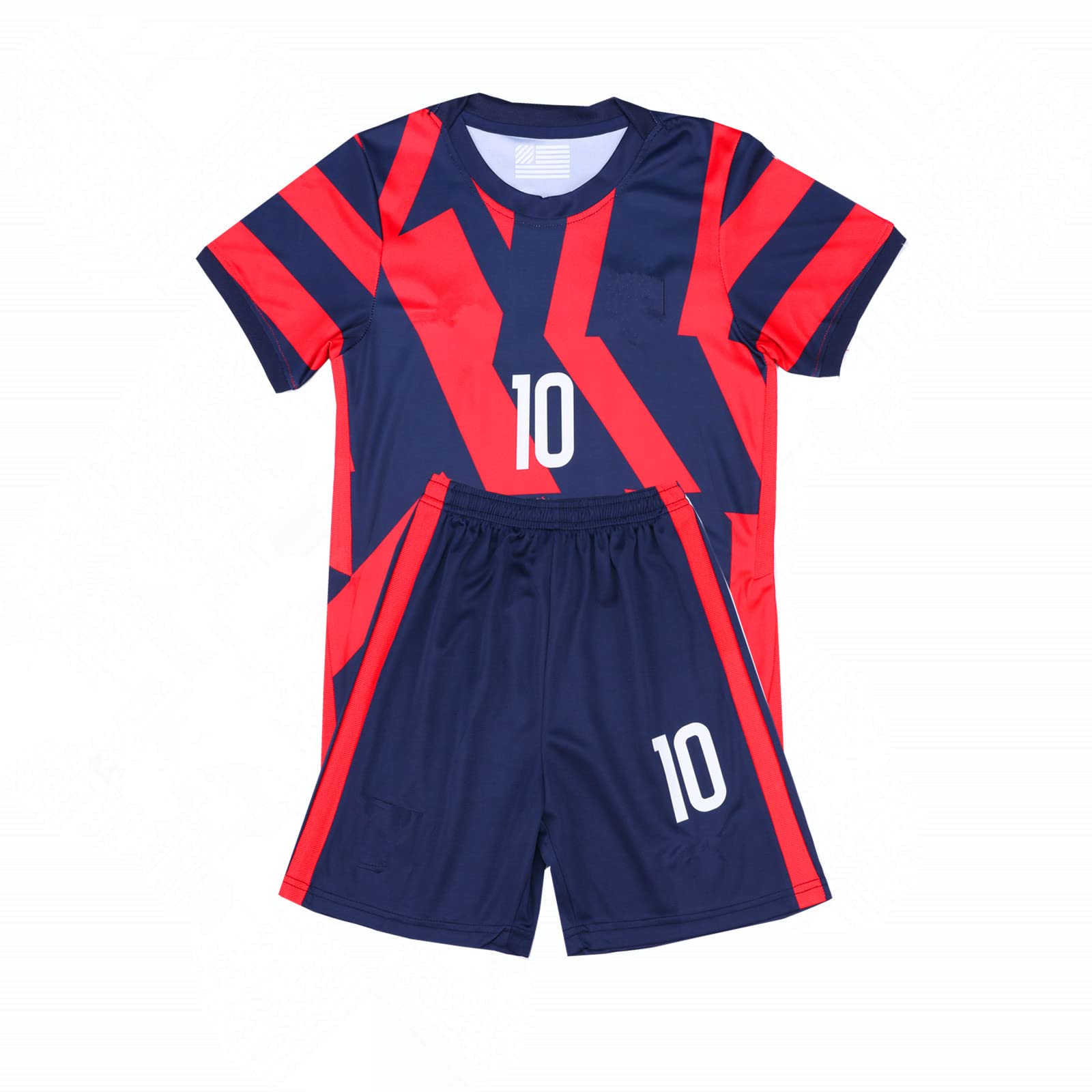 Custom Kids Soccer Jersey #10 - Youth Boys Football Shirt Short Sleeve Uniform - Team Sports Fan Jerseys for Children (Perfect for Birthday Gifts, Team Games & Soccer Fan Apparel)