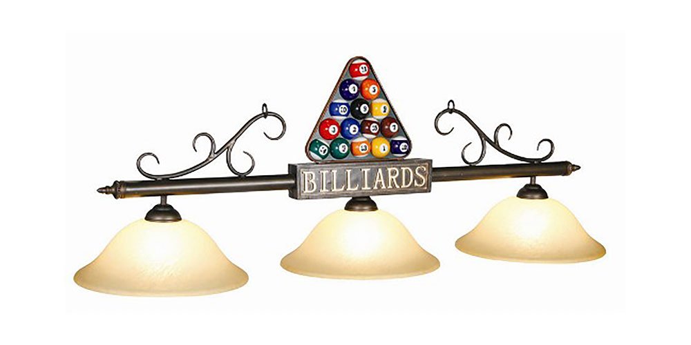 Premium 3-Light Billiard Pool Table Light Fixture - Durable LED Lighting for Game Rooms, Bars & Man Caves