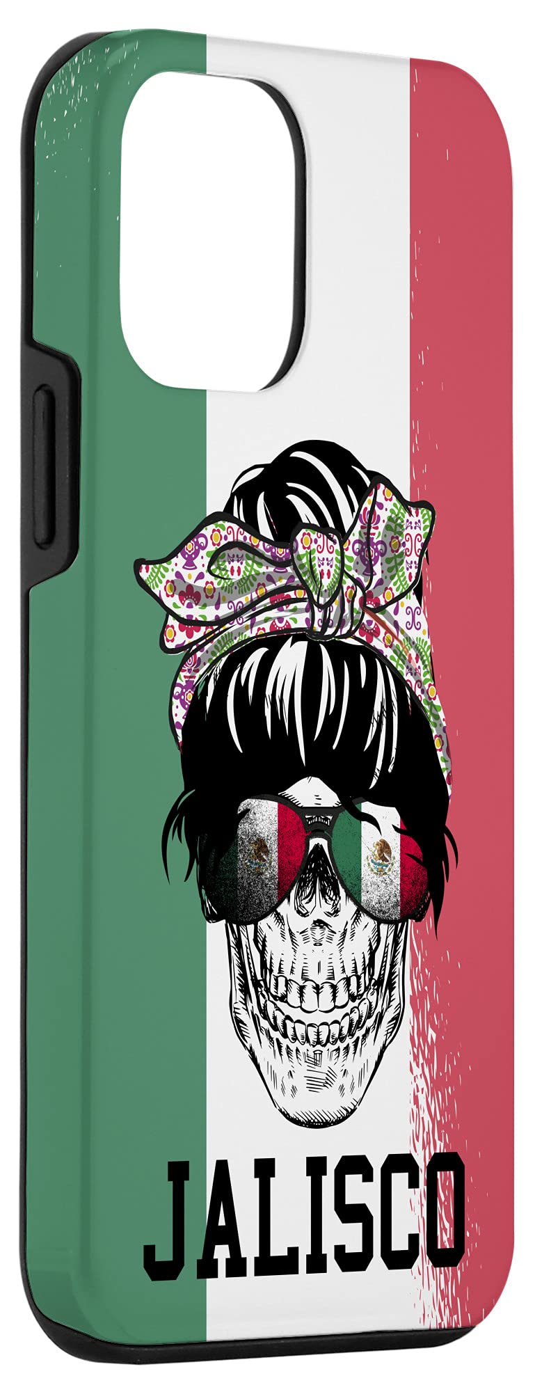 iPhone 12 Mini Case with Mexican Skull Flag Design - Durable Protective Phone Cover for iPhone 12 Mini - Perfect for Day of the Dead Celebrations, Mexican Culture Enthusiasts, and Unique Style Lovers