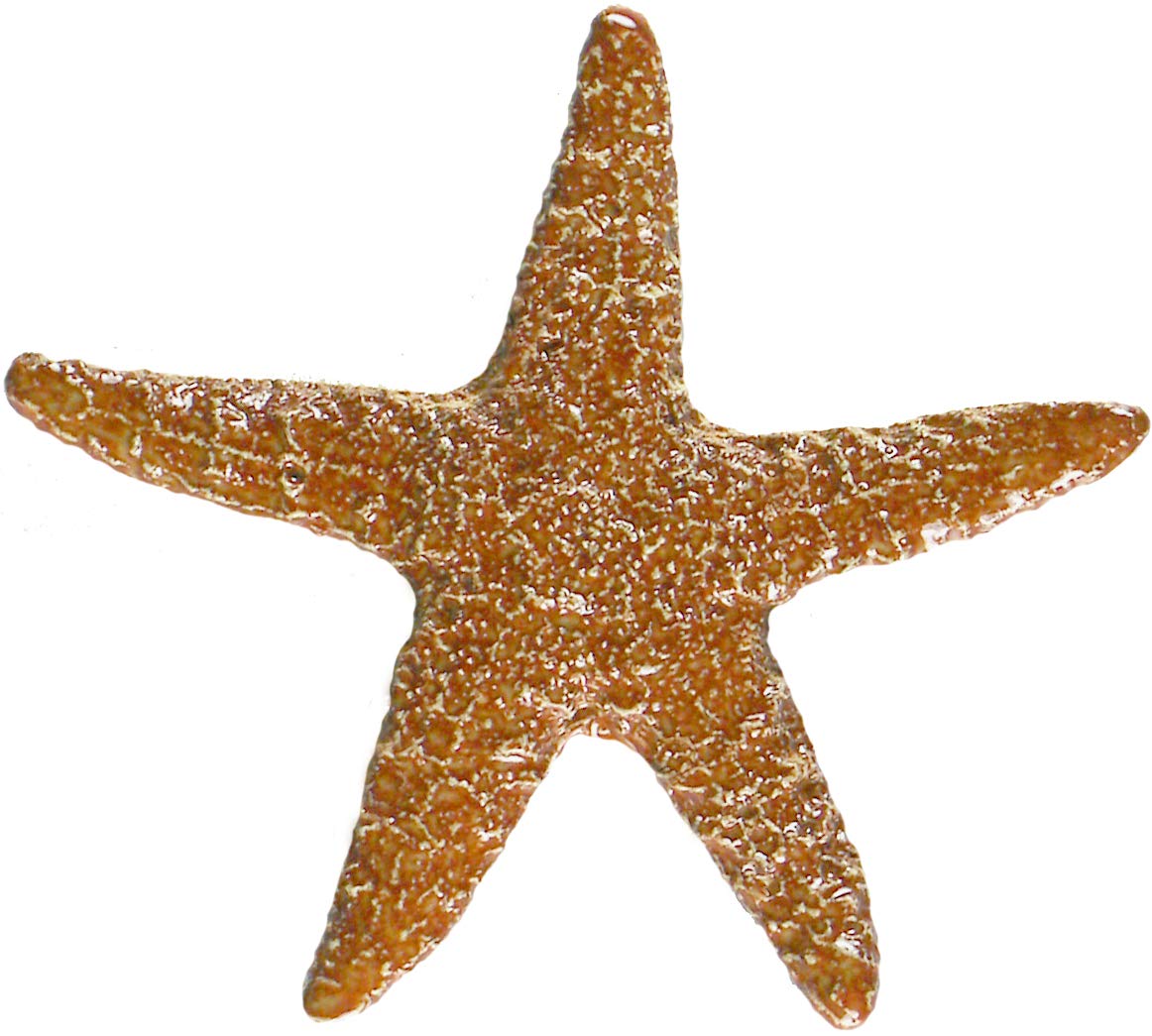 Mini Starfish Ceramic Mosaic Tile for Swimming Pools - 5 Inch Brown Handcrafted Art Piece | Perfect for Pool Decoration, Bathroom Backsplash & Outdoor Water Features