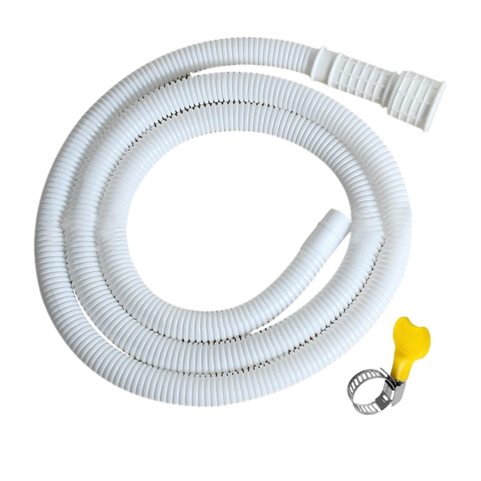 Portable Air Conditioner & Dehumidifier Drain Hose with Rubber Adapter & Connect Clamp - Universal Fit for Most AC Units - Perfect for Home, Office, and RV Use