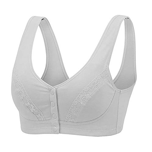 Comfortable Daily Bra with Hook and Loop Closure - Wireless Sleep & Nursing Bra for Women 32-42CD Cups | Perfect for Maternity, Breastfeeding & Lounge Wear