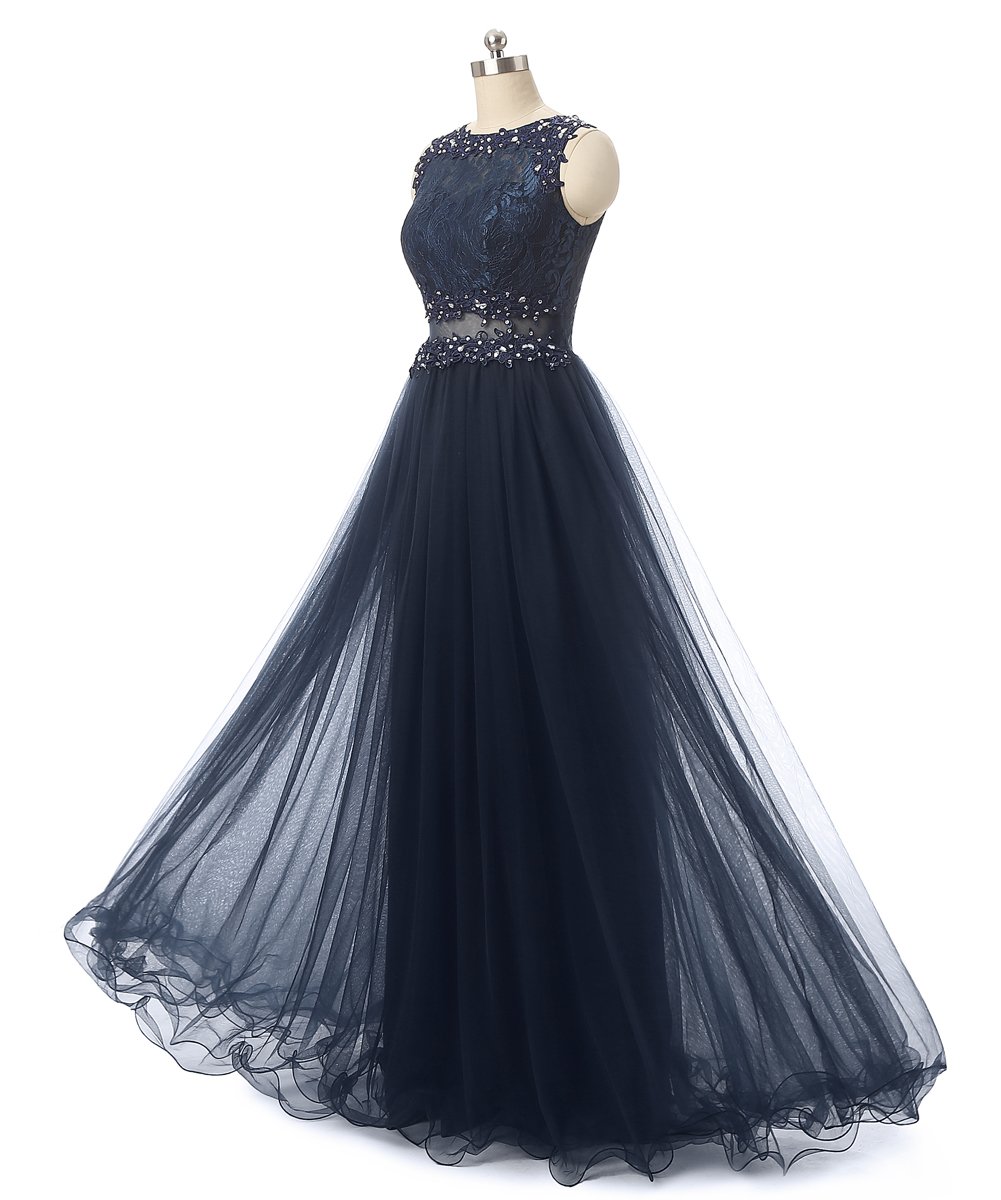 Elegant Tulle Appliqued Prom Dresses for Women | Long Formal Evening Gowns | Perfect for Homecoming, Wedding Guest & Special Occasions