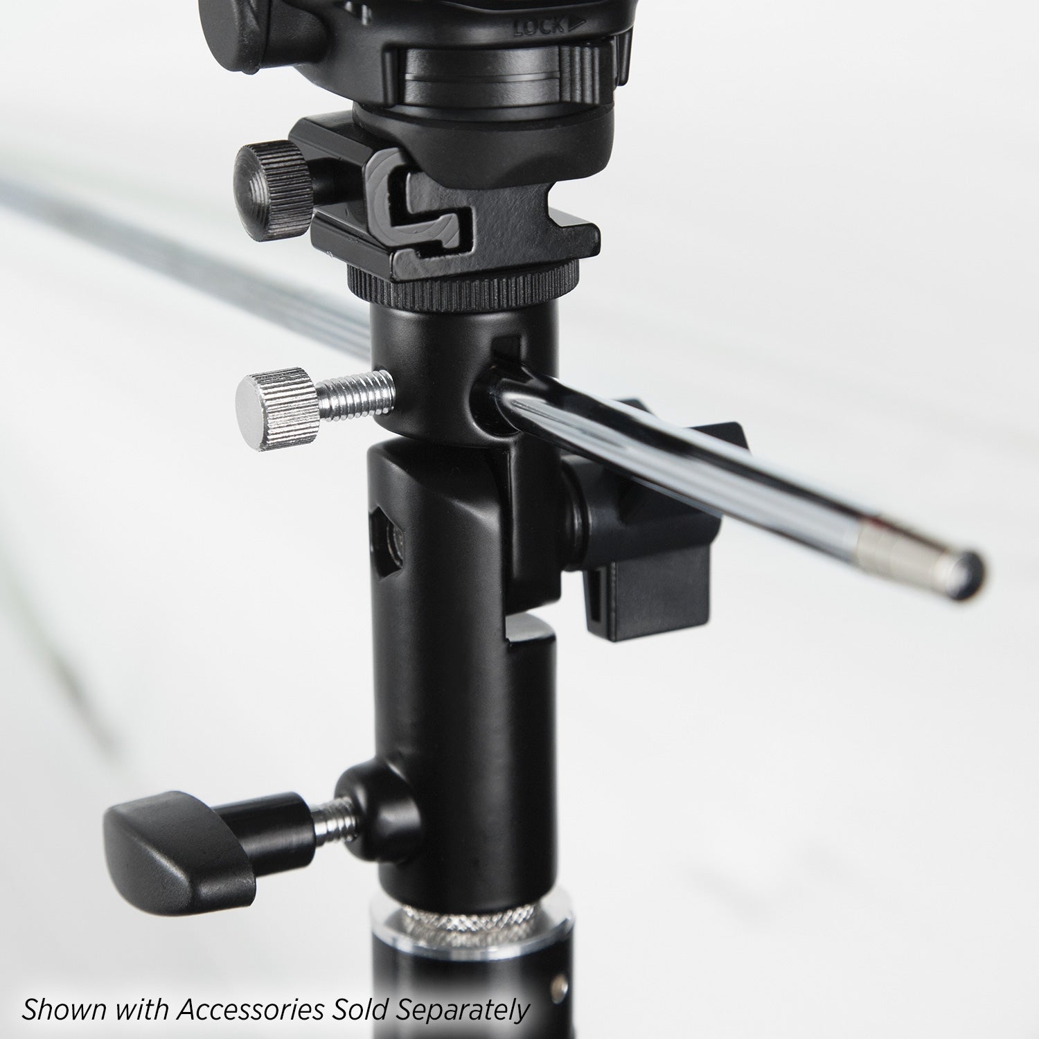 Adjustable Shoe Mount Speedlight Bracket for DSLR Cameras - Perfect for Photography, Studio Lighting & On-Location Shoots