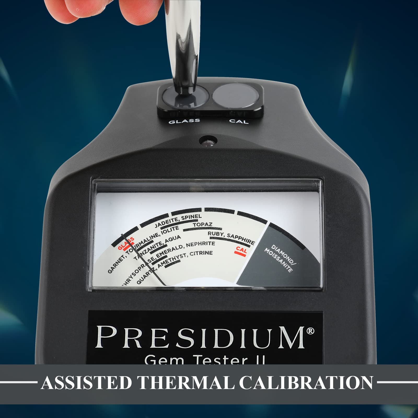 Presidium Gem Tester II (PGT II) with ATC - Professional Diamond & Moissanite Tester for Jewelry Appraisal, Gemstone Identification - Perfect for Jewelers, Pawn Shops & Gem Enthusiasts