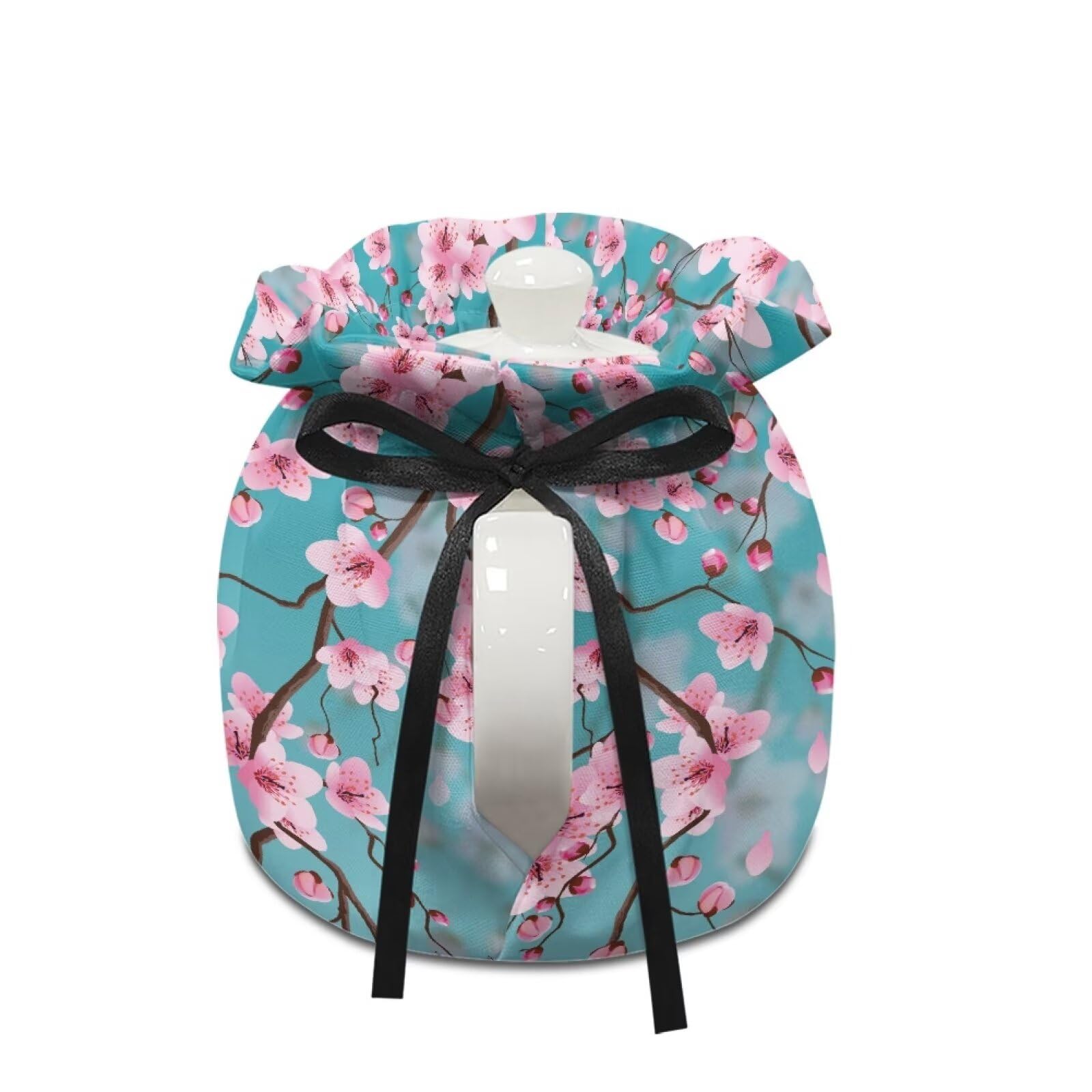 Blue Cherry Blossoms Tea Cozy - Insulated Teapot Cover & Kettle Warmer for Tea Lovers | Stylish Kitchen Accessory & Home Decor | Perfect Gift for Housewives, Friends & Moms | Ideal for Afternoon Tea, Cozy Kitchens & Thoughtful Gifts (1 Pack)