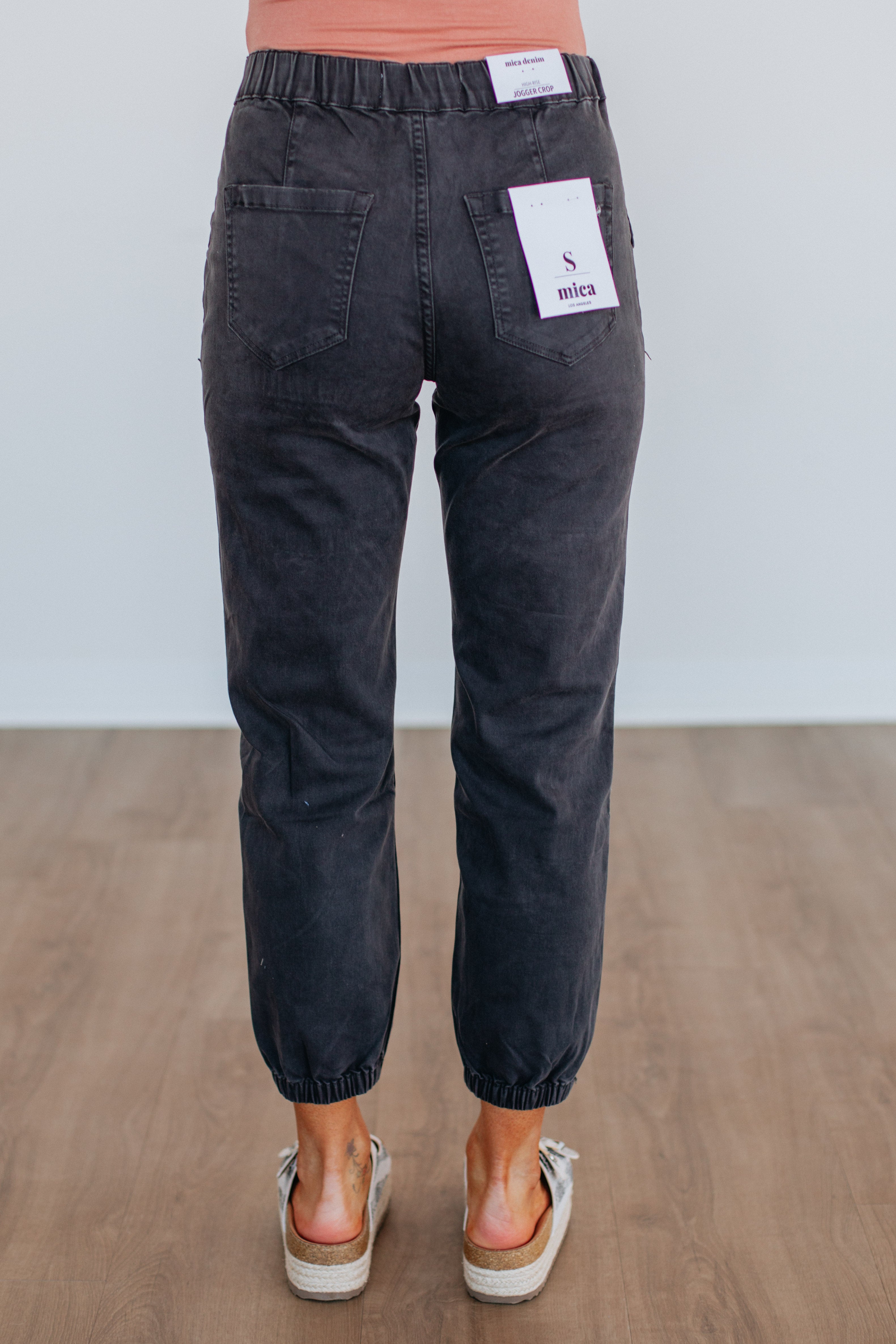Vintage Black Drea Mica Joggers - Soft High Waisted Lounge Pants for Women | Perfect for Yoga, Running & Casual Wear