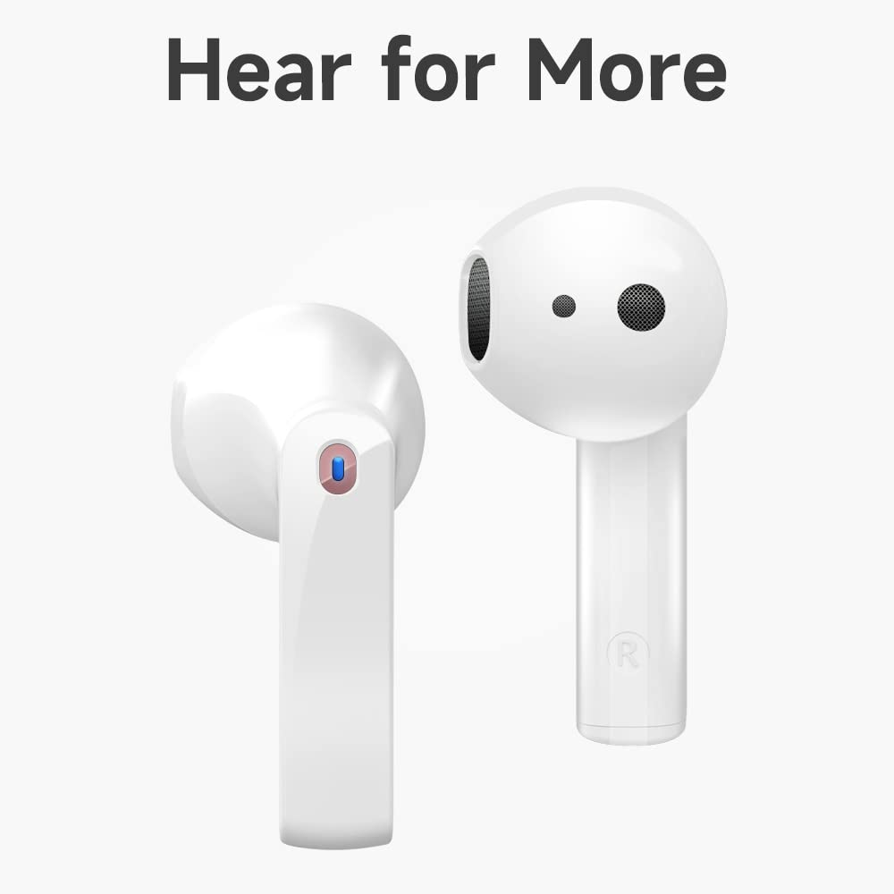Premium Wireless Earbuds Bluetooth 5.0 with Noise Cancelling, IPX5 Waterproof, Deep Bass & 30H Playtime - Compatible with iPhone & Android - Perfect for Workouts, Commuting & Travel
