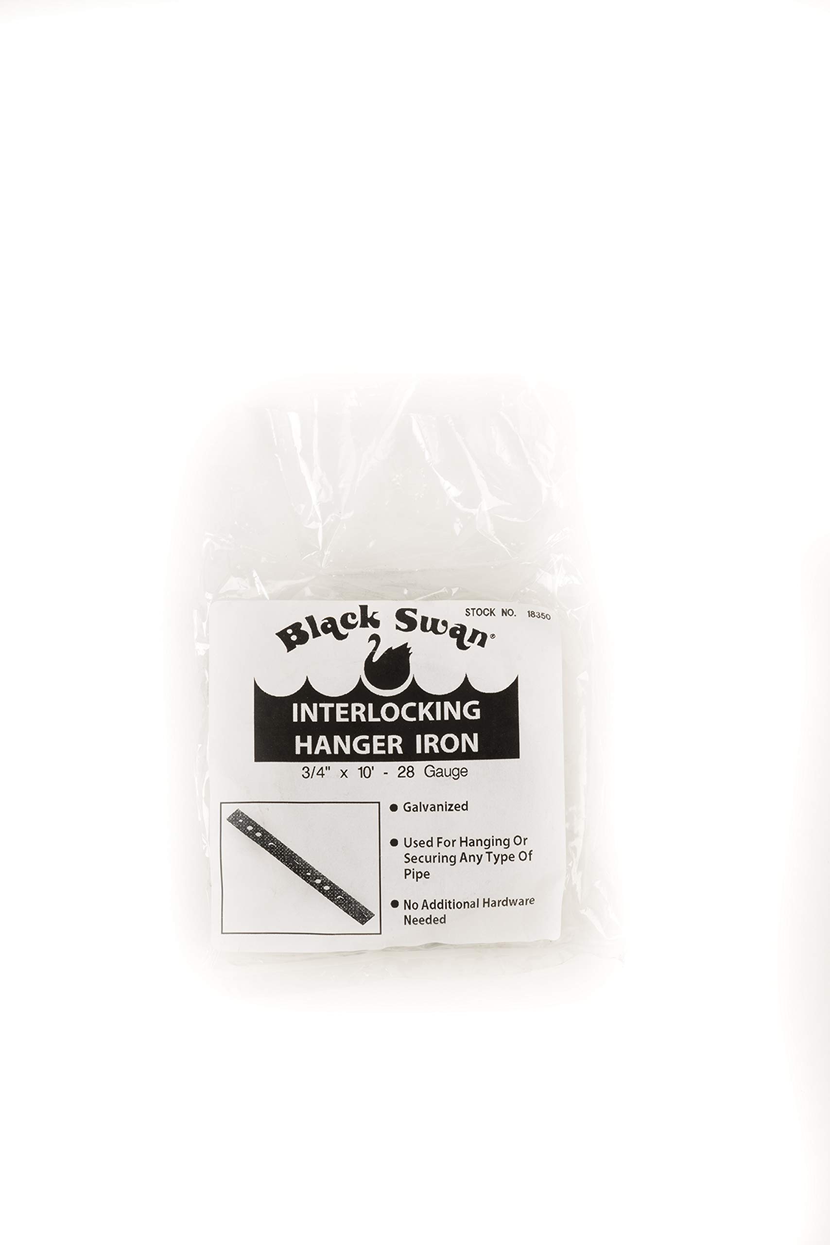 FixtureDisplays® Interlocking Hanger Iron 18350 - Black Swan Design - 1 Pack - No Frame - Perfect for Retail Stores, Boutiques & Clothing Displays