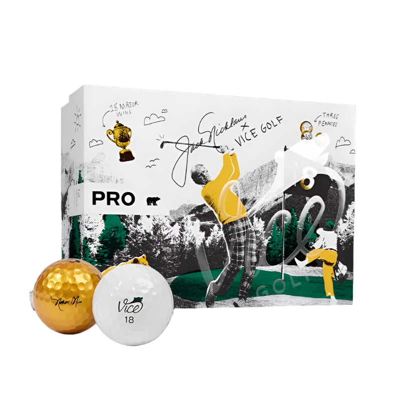 Vice Golf Pro Bear Golf Balls - Premium Performance Golf Balls for Low Spin & Maximum Distance - Perfect for Tournament Play & Practice Rounds