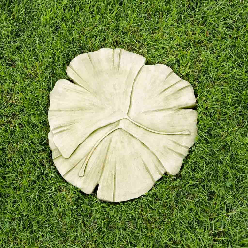 Campania International Ginkgo Stepping Stone - Decorative Garden Path Stones for Outdoor Landscaping, Walkways & Zen Gardens