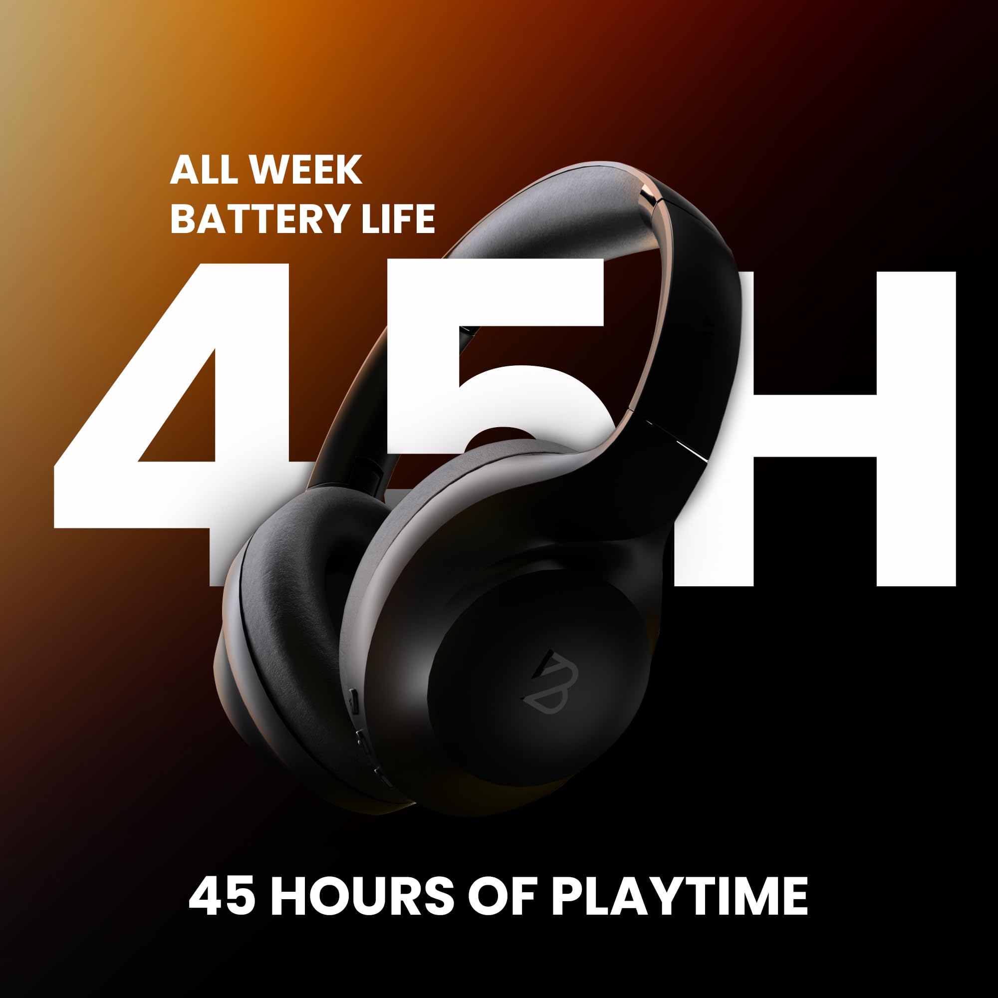 Back Bay Audio ClearCall 70 Wireless Bluetooth Headphones with Microphone & Removable Boom Mic - Over Ear Noise Cancelling Headset for Work from Home, Office, Laptop, PC & Online Meetings