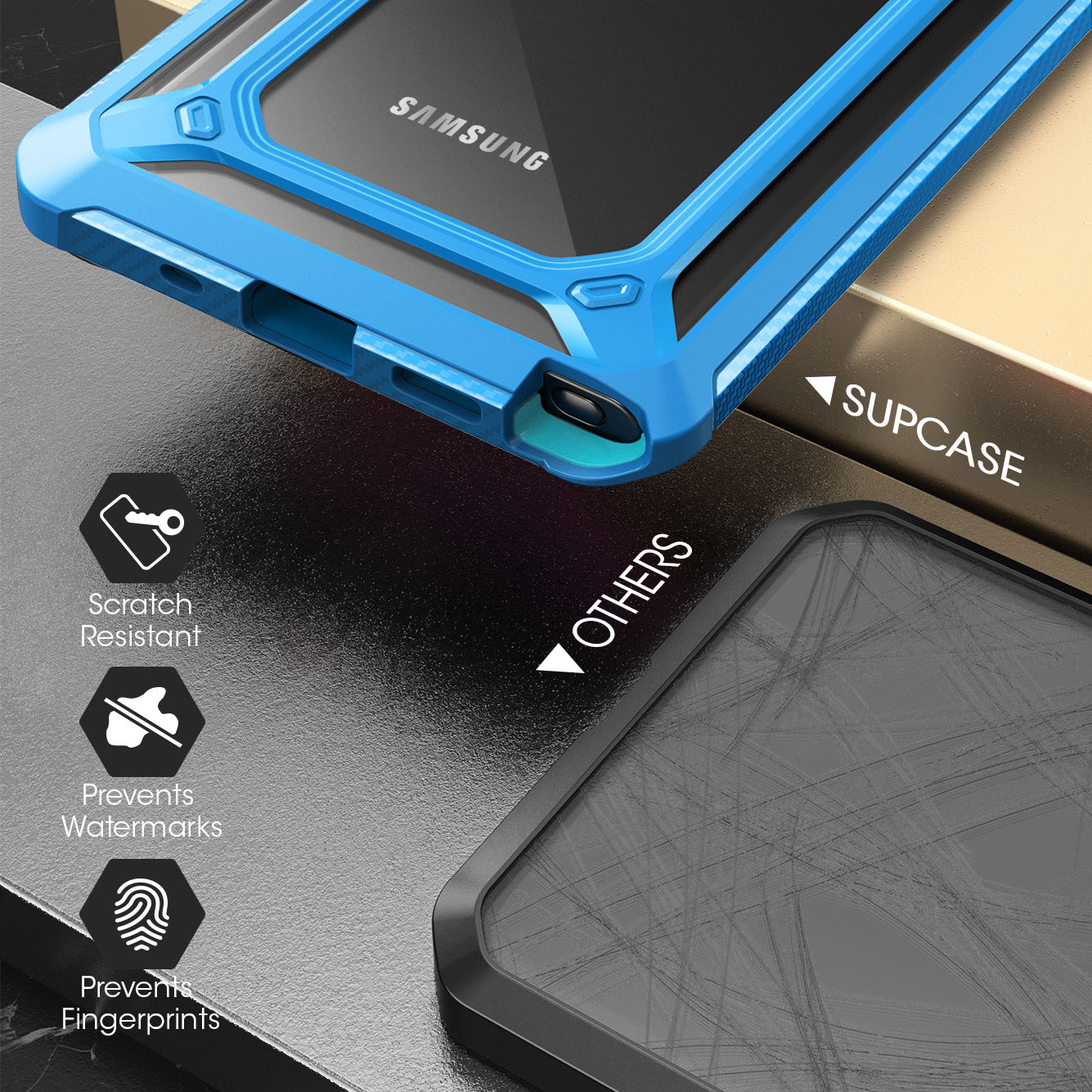Samsung Galaxy Note20 Ultra Unicorn Beetle EXO Clear Protective Case - Blue | Shockproof & Scratch-Resistant Cover for Daily Use, Work & Travel