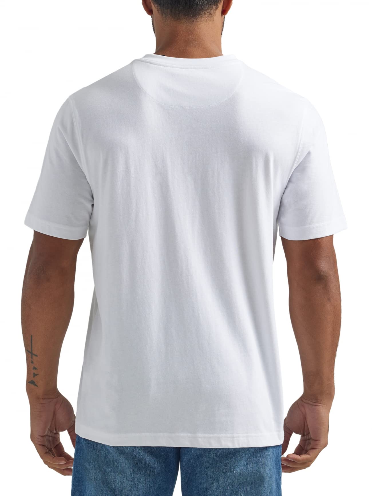 Wrangler Authentics Men's Short Sleeve Henley T-Shirt - Comfortable Casual Cotton Top for Everyday Wear, Outdoor Activities & Layering