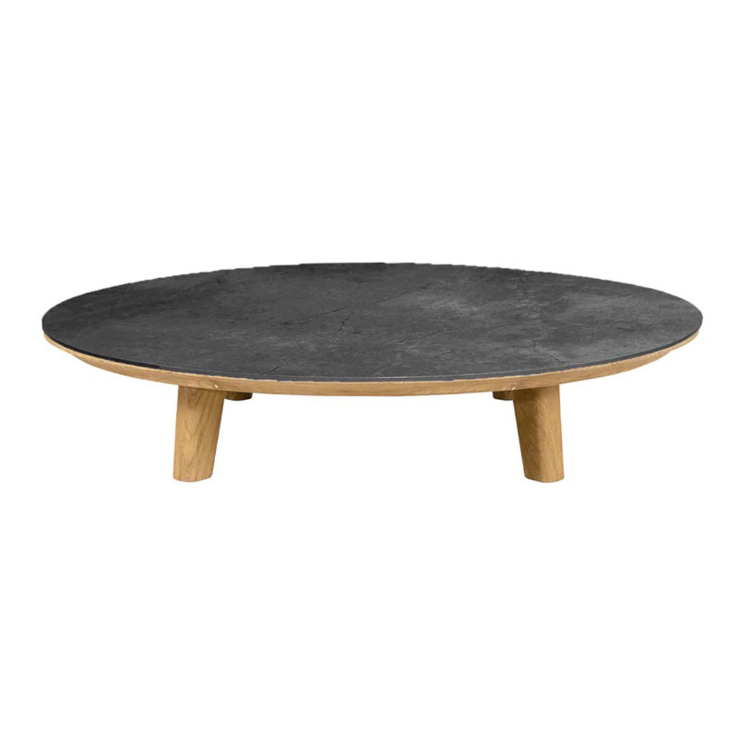 Premium Round Outdoor Coffee Table - Weather-Resistant Patio Furniture for Garden, Poolside & Backyard Relaxation