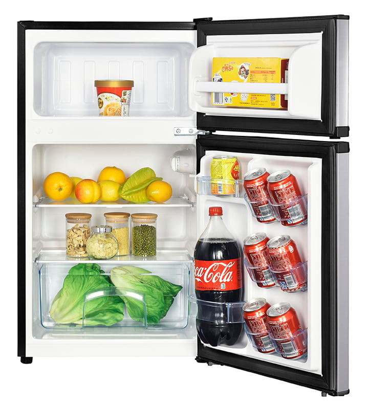 Avanti RA31B3S 3.1 Cu Ft Stainless Steel Two Door Counter Height Refrigerator - Perfect for Small Kitchens, Offices, and Dorms