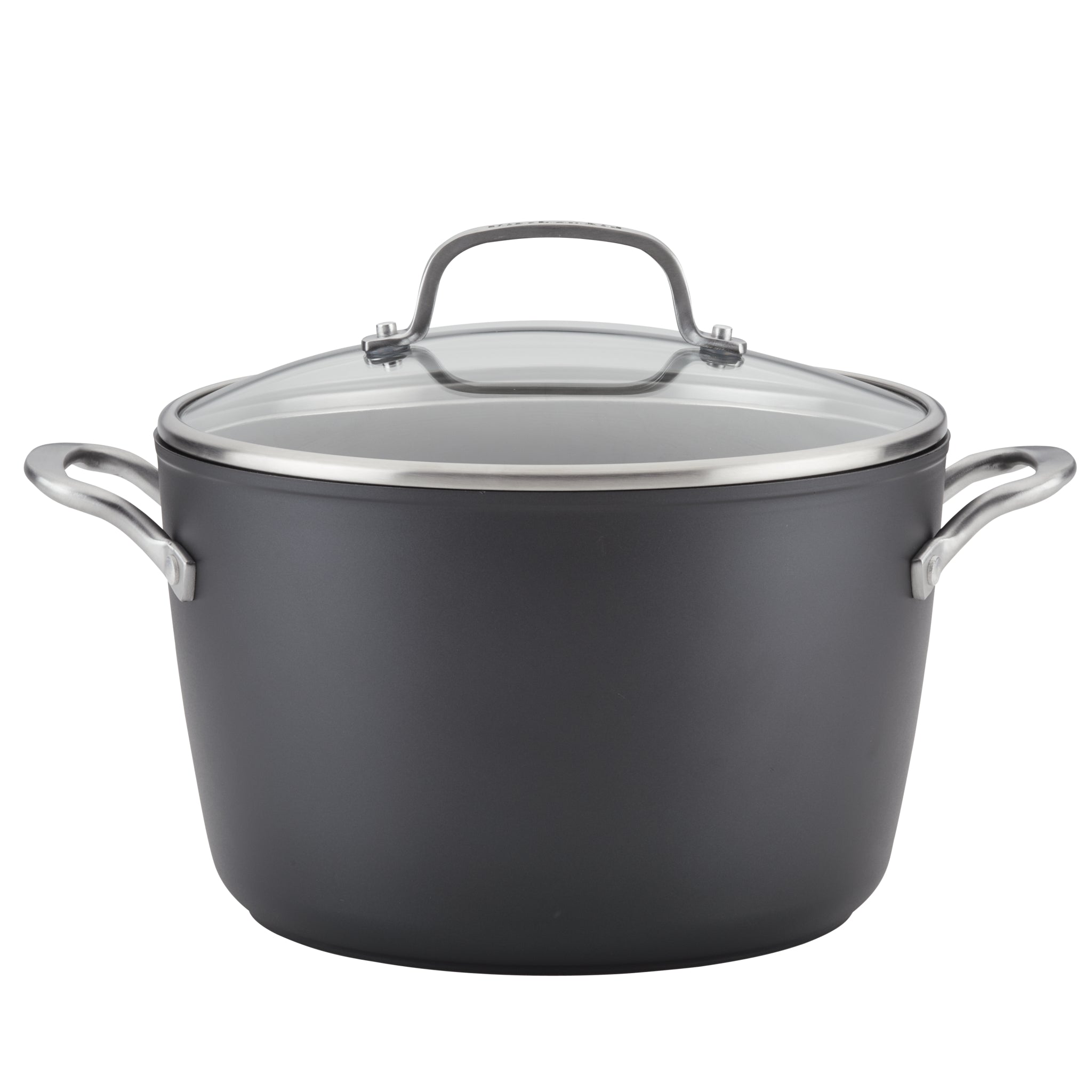 Premium 8 Quart Hard Anodized Induction Stockpot with Lid - Heavy Duty Cookware for Soups, Stews, Pasta & Large Family Meals