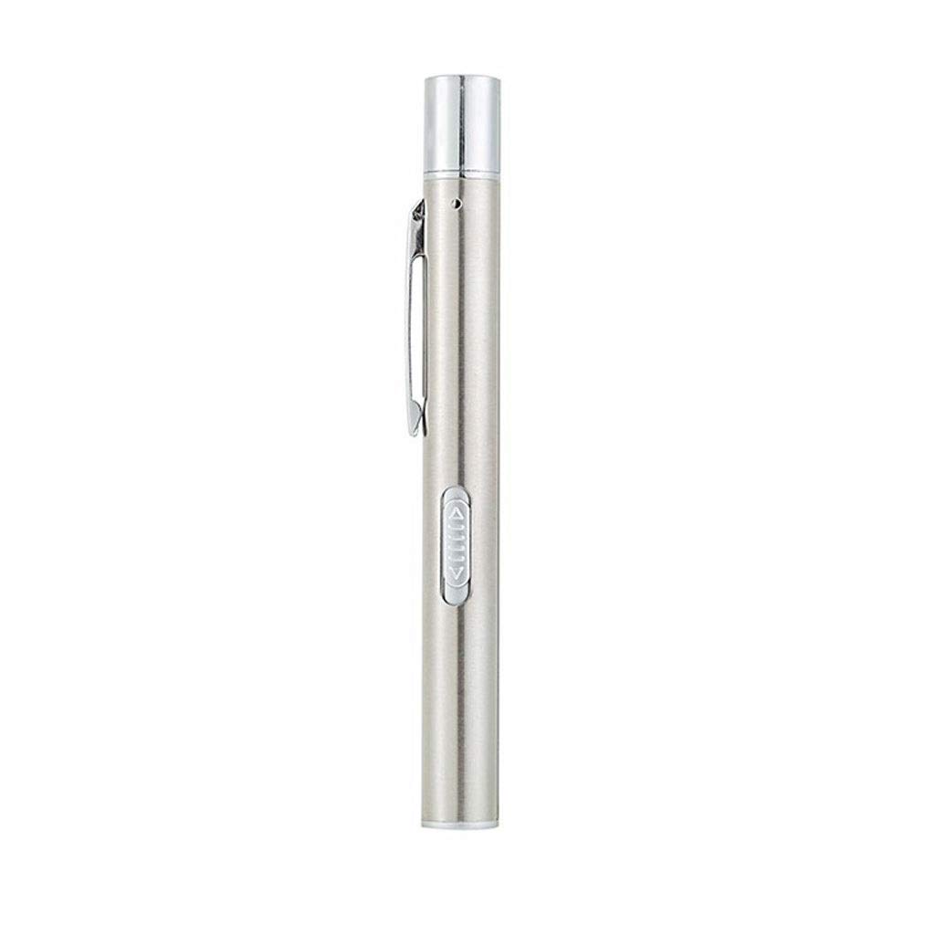 LUKEO Mini LED Flashlight Torch - 3-Pack Stainless Steel Pocket LED Light for Camping, Hiking, Emergency & Outdoor Activities