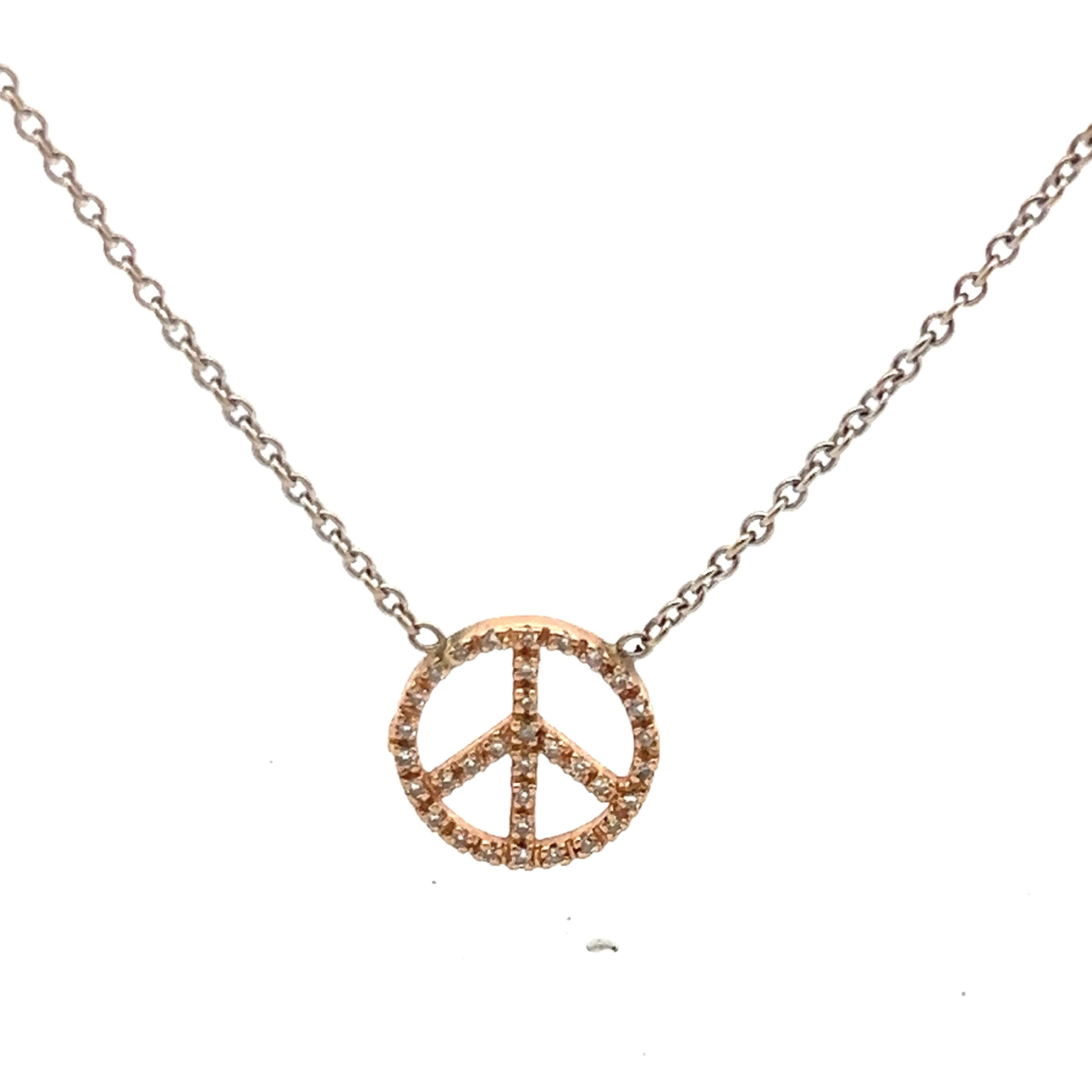 0.07 Carat Round Brilliant I SI1 Diamond 14K Two Tone Gold Pendant Necklace for Women - Elegant Gift for Anniversary, Valentine's Day & Special Occasions