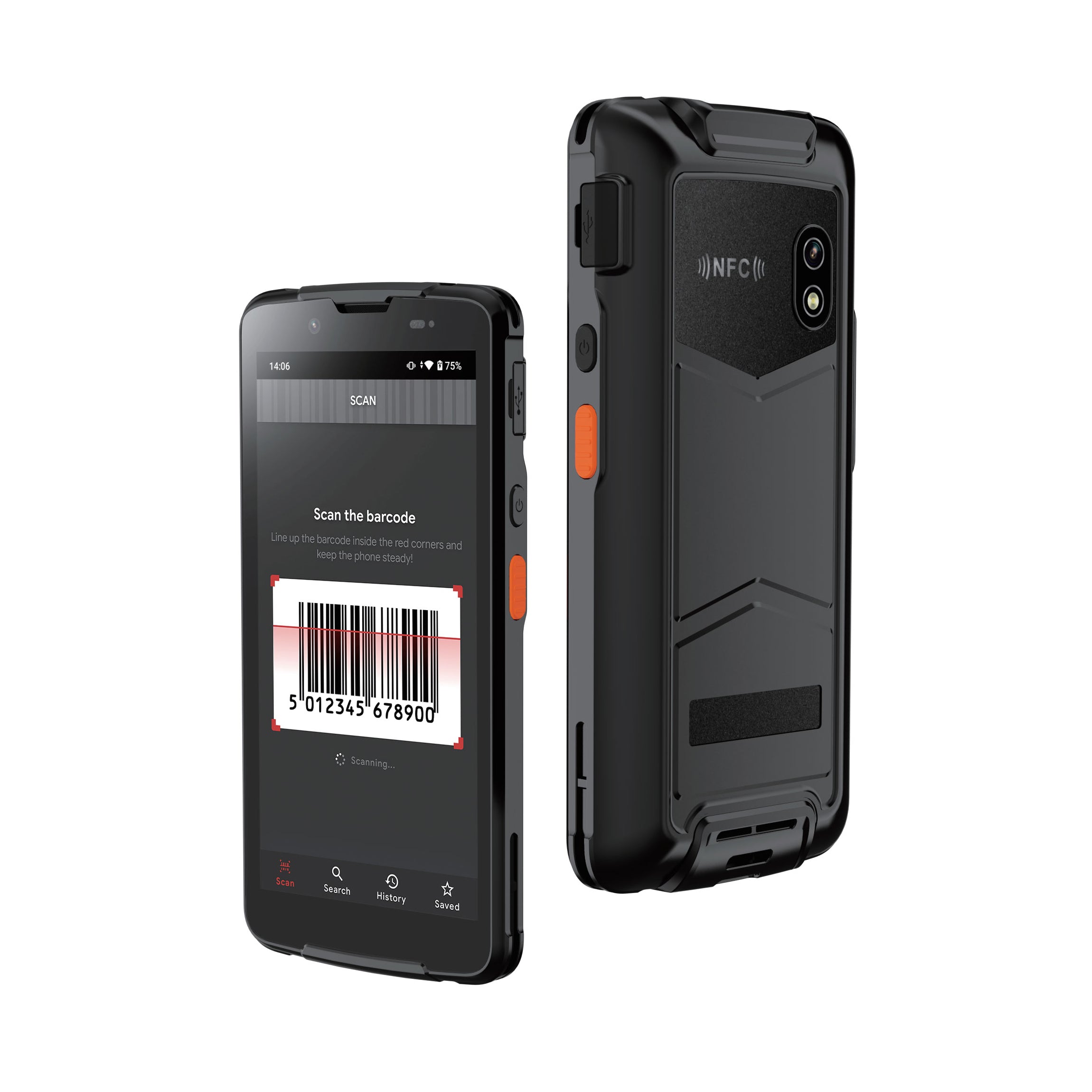 PDA 8100 Barcode Scanner - Portable Handheld PDA for Inventory Management, Warehouse & Retail Use - Fast & Accurate Wireless Barcode Reader for Android & Windows Devices
