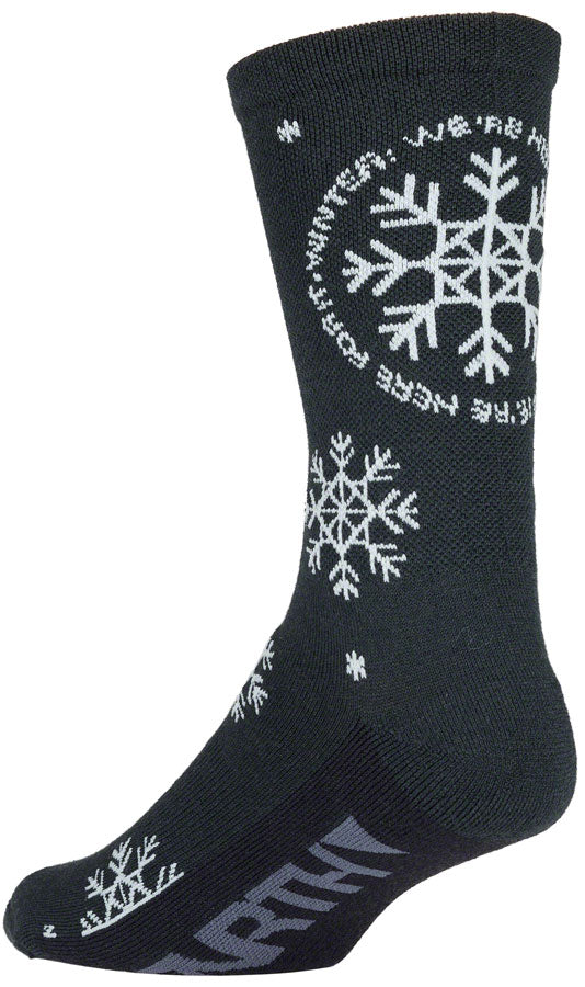 45NRTH Midweight Wool Socks for Men & Women - Warm Winter Hiking & Outdoor Activities - Blue/Light Blue Small Size - Perfect for Cold Weather Adventures, Skiing and Snowboarding