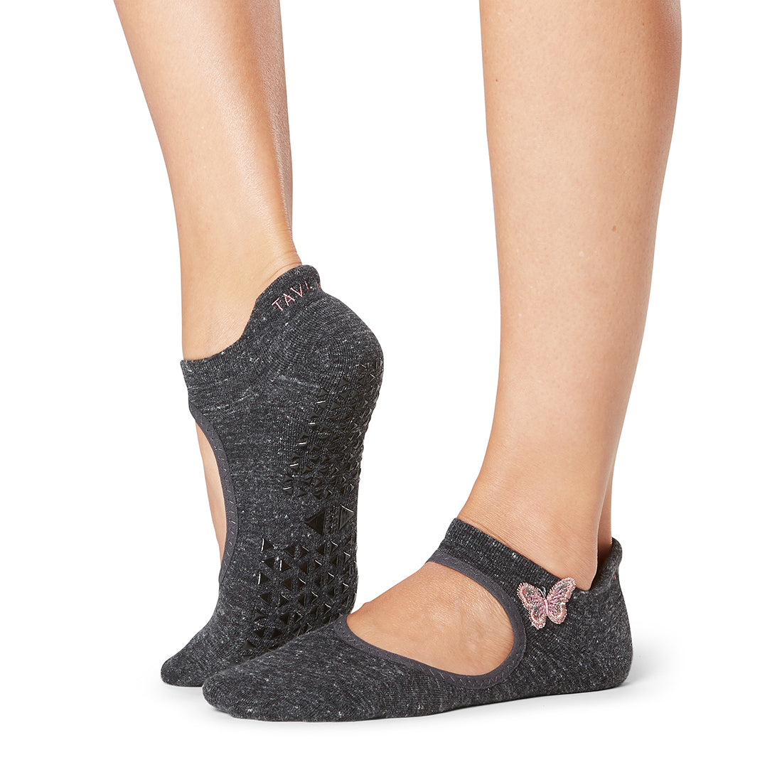 Tavi Noir Emma Grip Socks - Non-Slip Yoga Socks for Women, Anti-Skid Workout Socks with Grips for Pilates, Barre & Home Exercise - Perfect for Yoga, Gym and Fitness Activities