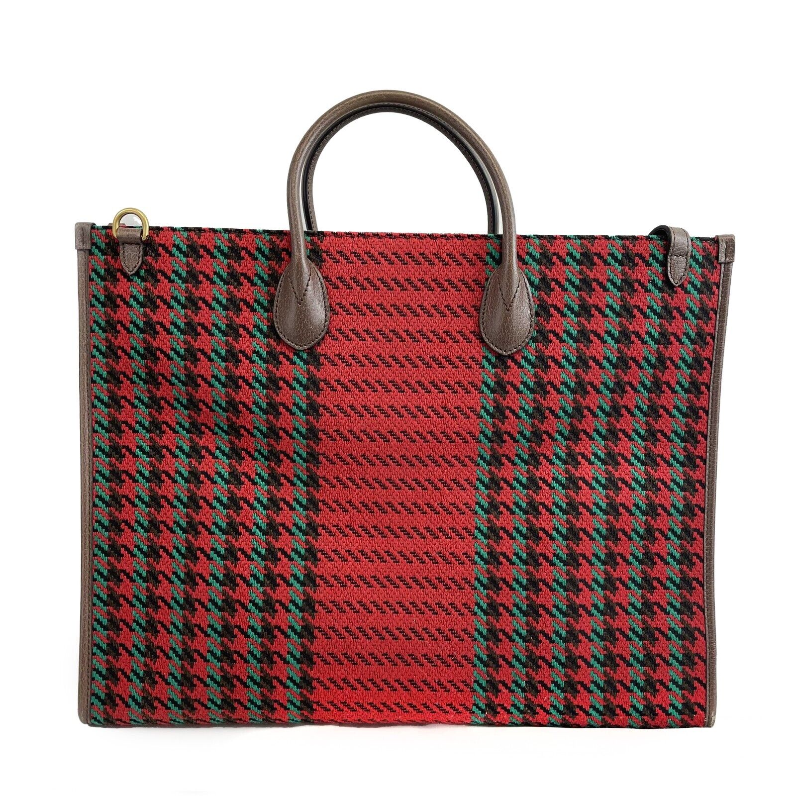 Gucci NEW Large Houndstooth GG Tote Bag with Adjustable Shoulder Strap - Stylish Designer Handbag for Women, Perfect for Work, Travel & Everyday Use