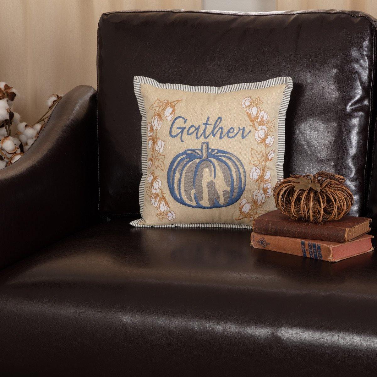 Ashmont 12x12 Inch Decorative Throw Pillow Cover - Soft Square Cushion for Sofa, Bed, Living Room & Home Decor