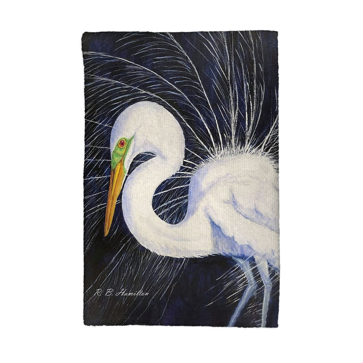 16 x 25 Inch Premium Absorbent Kitchen Towel Set - Soft Breeding Egret Design for Cooking, Baking & Dish Drying - Perfect for Home, Restaurant & Gift Use