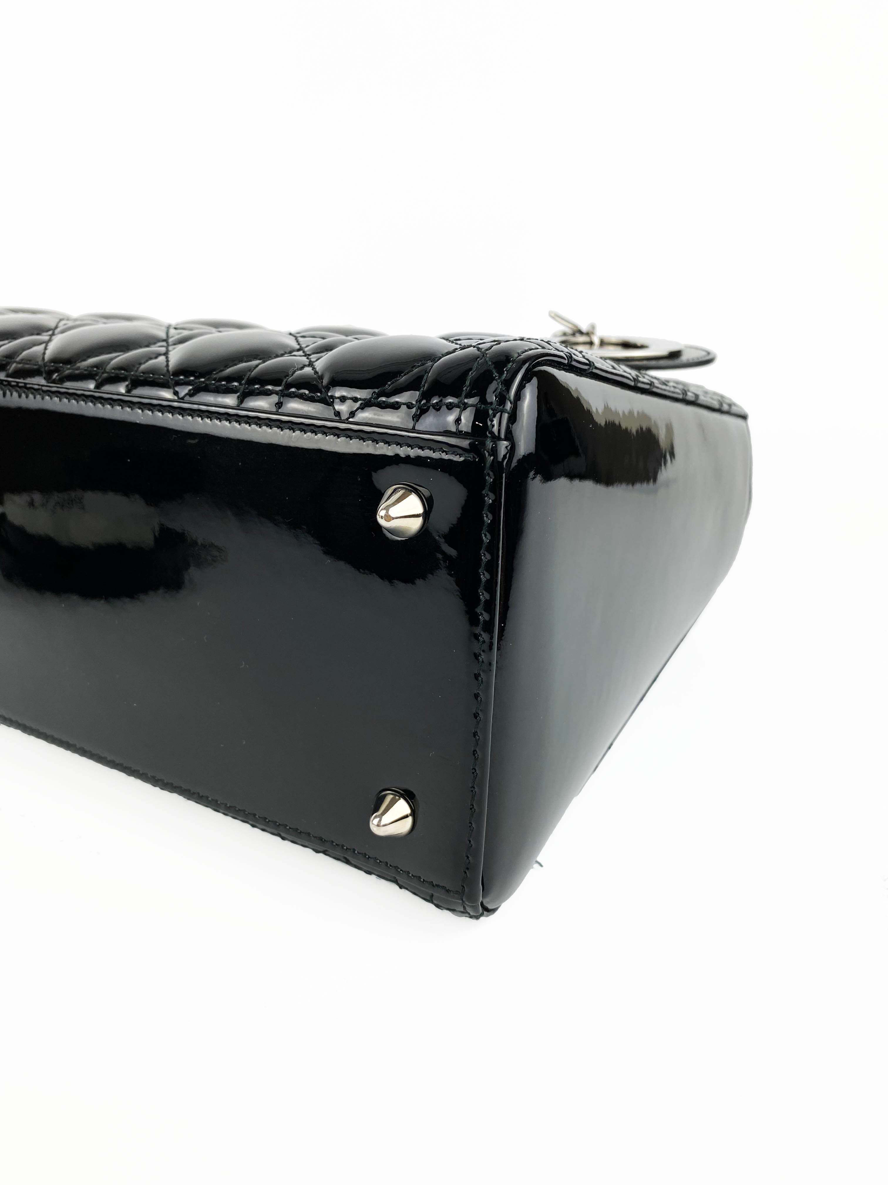 Christian Dior Medium Black Lady Dior Handbag - Luxury Designer Shoulder Bag for Women | Perfect for Parties, Weddings & Evening Events