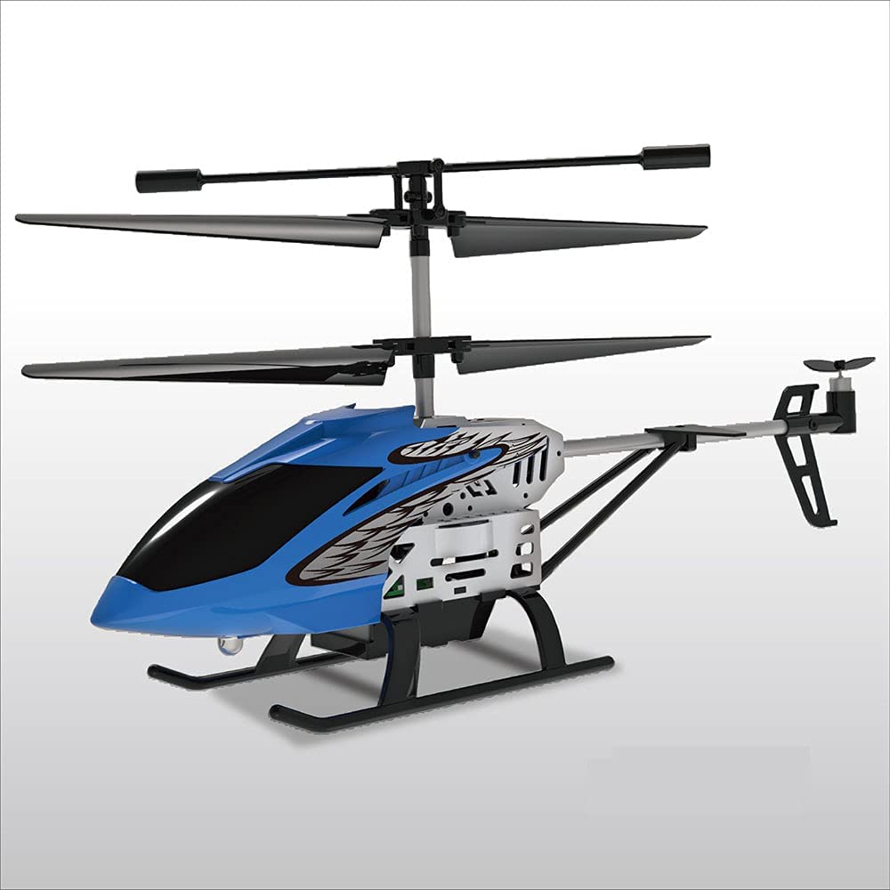KAPOHU Remote Control Helicopter with Altitude Hold - One-Click Takeoff Indoor RC Aircraft with LED Lights, Flying Toy for Adults & Kids (Blue) - Perfect for Indoor Play, Birthday Gifts, and STEM Learning