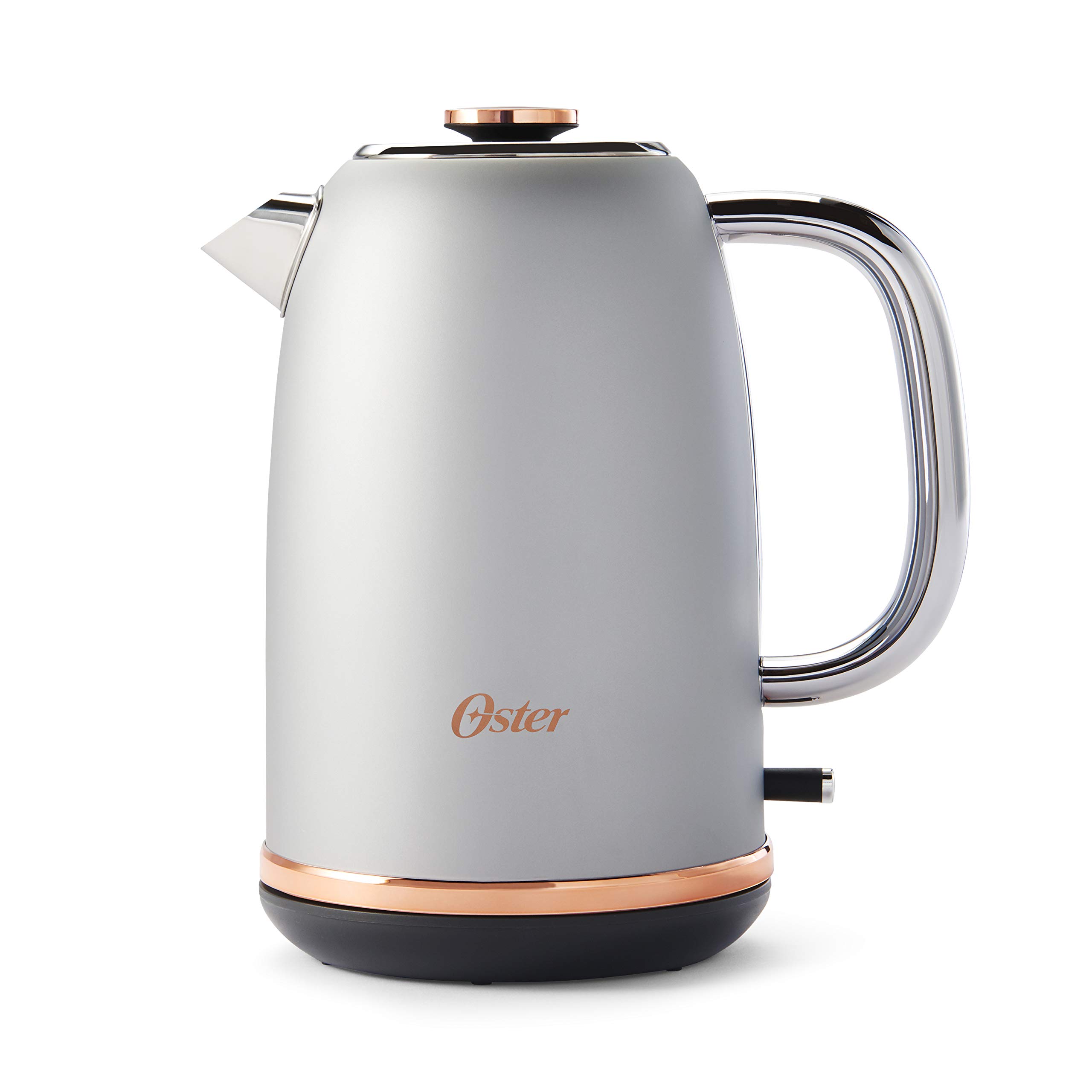 Oster 2097736 Electric Kettle - 1.7L Stainless Steel Fast Boiling Water Heater with Rose Gold Accents, Auto Shut-Off & Boil-Dry Protection - Perfect for Tea, Coffee & Instant Meals in Home, Office or Dorm