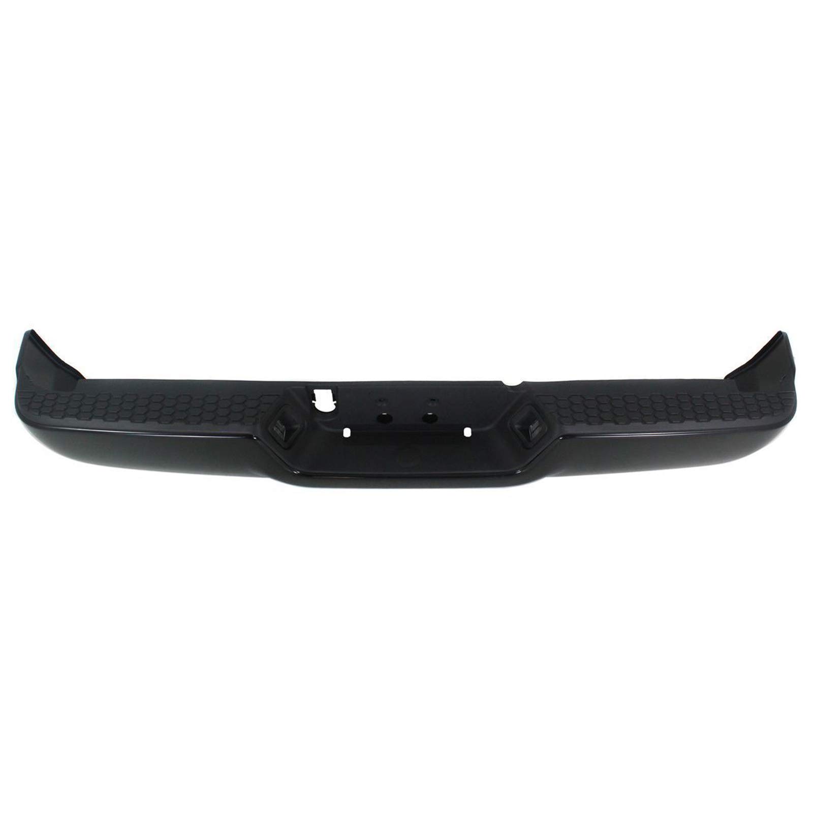 ACANII Black Steel Rear Step Bumper Assembly for 2009-2018 Dodge Ram 1500 & 2010-2012 Ram 2500/3500 Pickup Trucks | Heavy-Duty Replacement Bumper for Off-Road & Towing