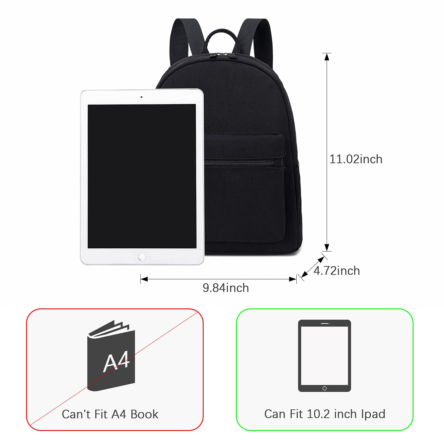 EcoDudo Mini Backpack Purse for Women & Teen Girls - Small Fashion Crossbody Bag for School, Travel & Daily Use