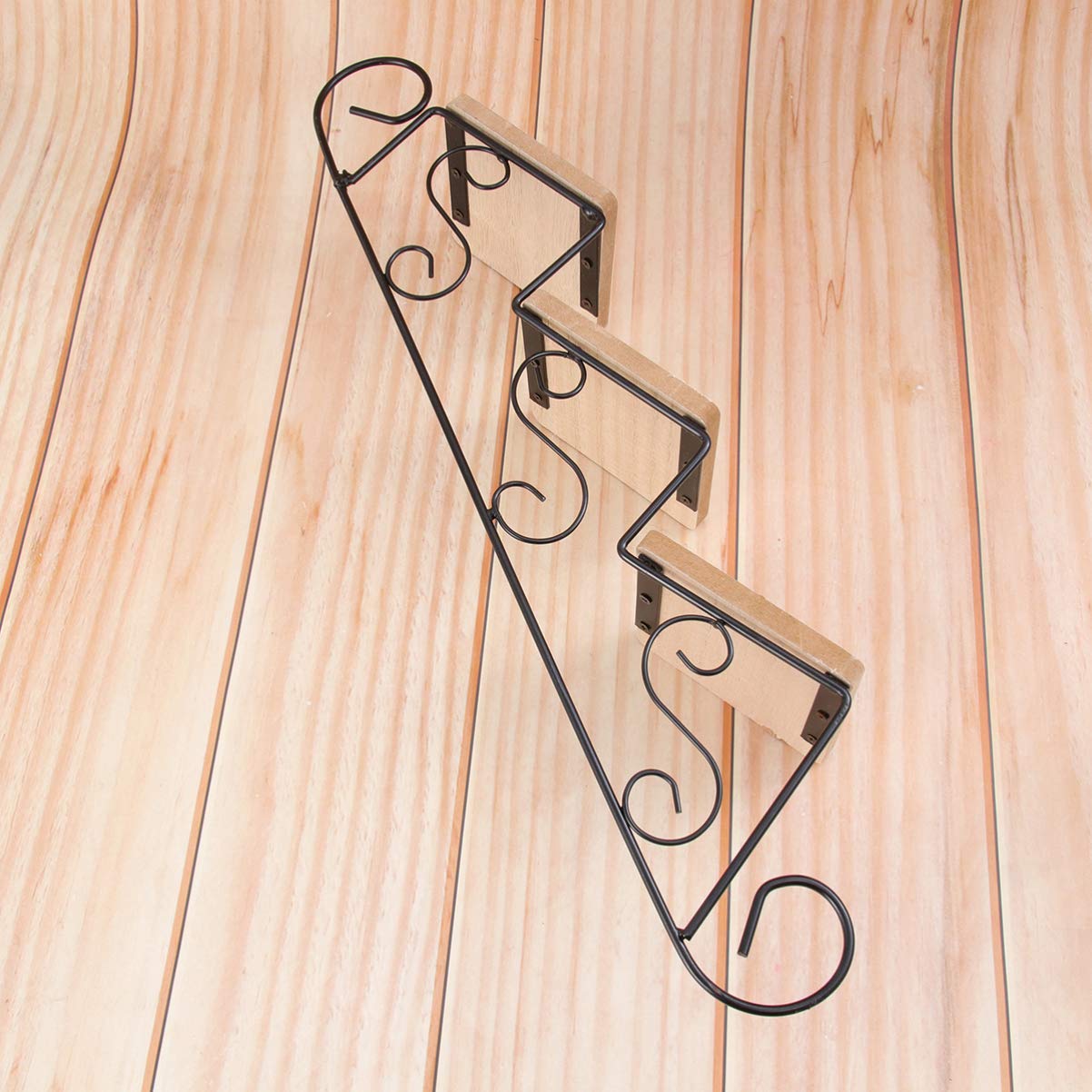 HEALLILY Floating Shelves Wall Mounted - Rustic Wood Hanging Shelves for Wall Storage & Decor - Perfect for Living Room, Bedroom, Bathroom, Kitchen Organization & Display