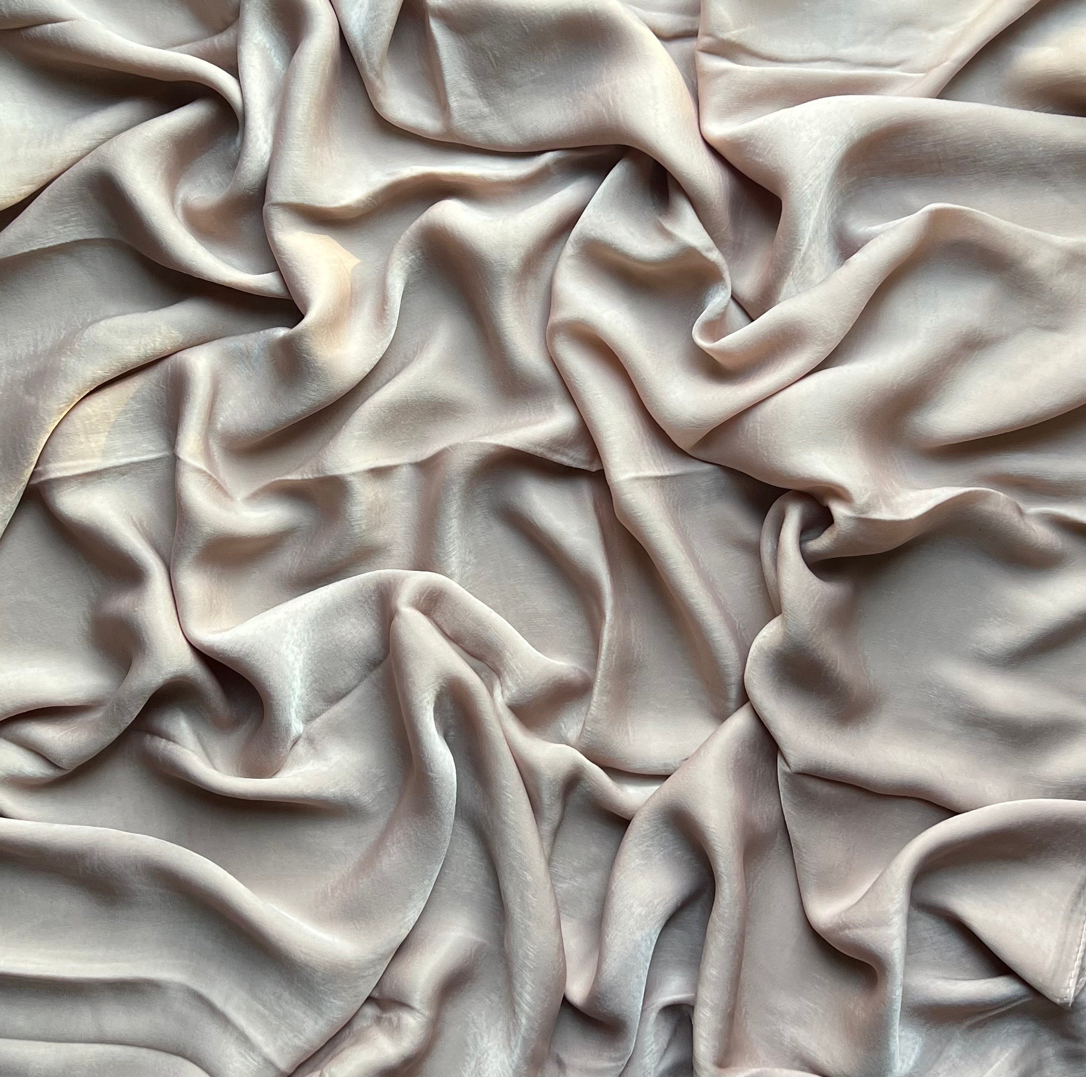 Crushed Satin Hijab Champagne - Elegant Muslim Headscarf for Women - Perfect for Daily Wear, Prayer, and Special Occasions