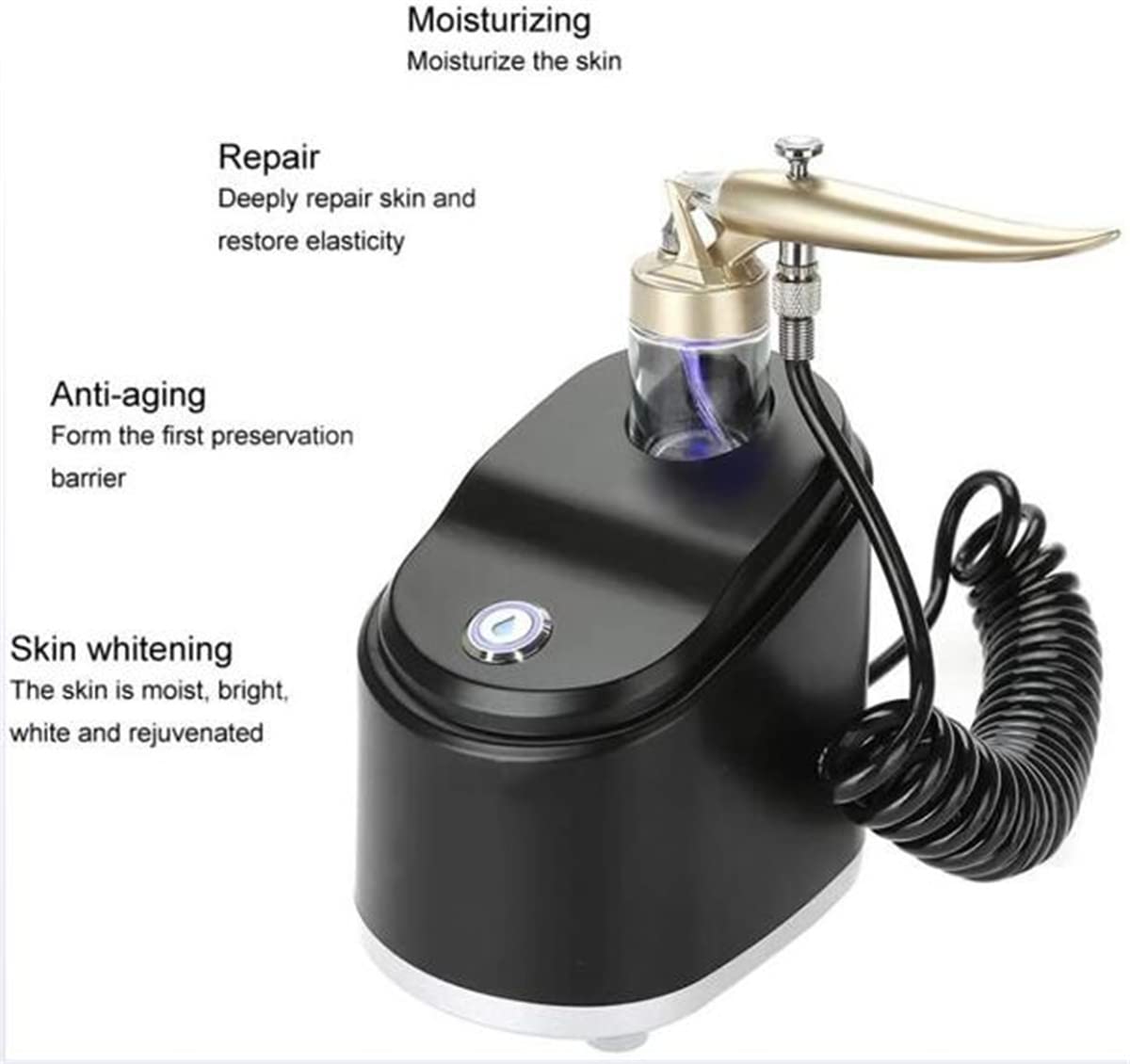 Professional Oxygen Spray Machine for Facial Beauty - Hydrating, Pore Cleansing & Wrinkle Reduction | At-Home Spa Treatment & Skincare Routine