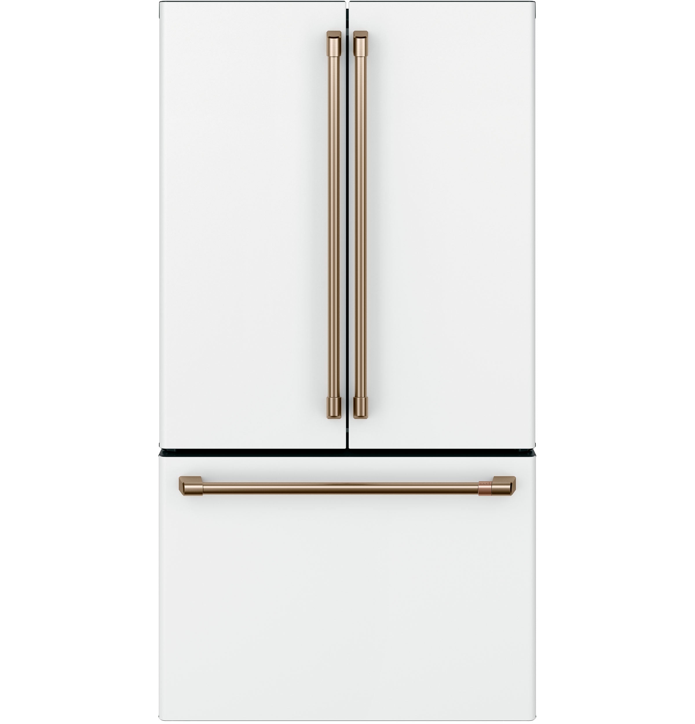 Matte White 36-Inch Counter Depth French Door Refrigerator - 23.1 Cu. Ft. Capacity (Model CWE23SP4MW2) - Perfect for Modern Kitchens & Open-Concept Homes