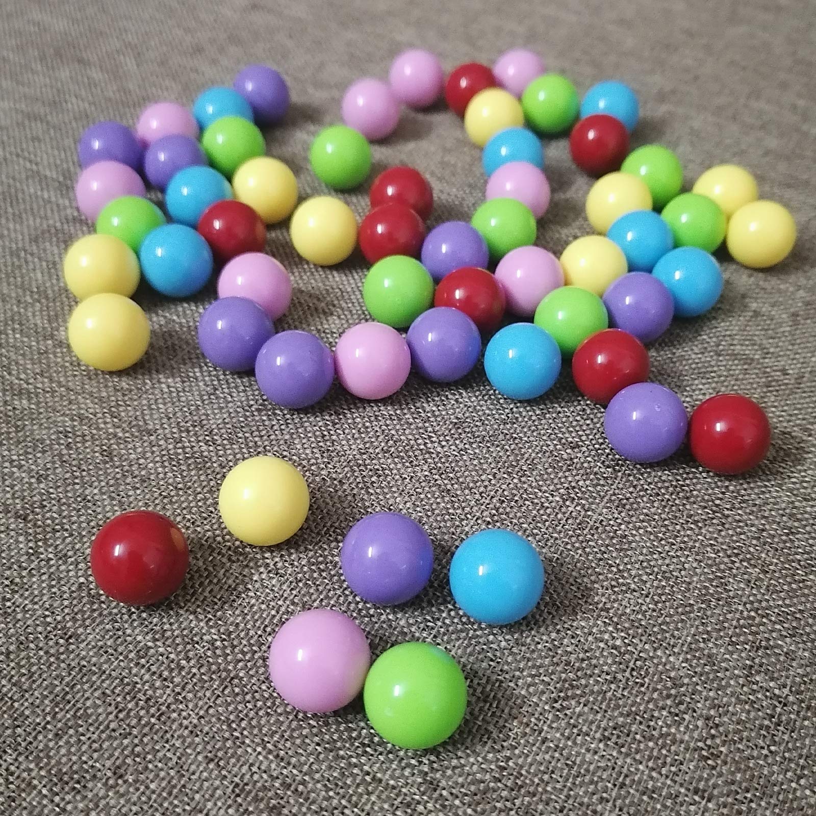 60 Pcs Chinese Checkers Marbles Set - 6 Vibrant Colors Replacement Game Balls with Storage Box | Perfect for Marble Run, Board Games, Kids Educational Toys & Family Game Night Activities