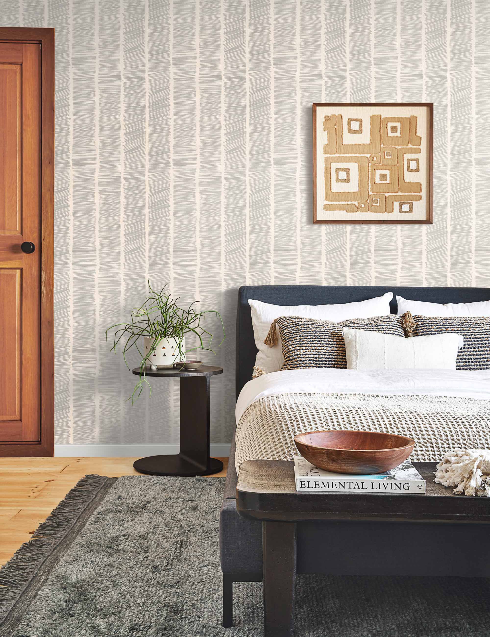 Susan Hable Canvas Wallpaper - Premium Peel and Stick Removable Wallpaper for Home Decor - Perfect for Living Room, Bedroom, and Nursery Accent Walls