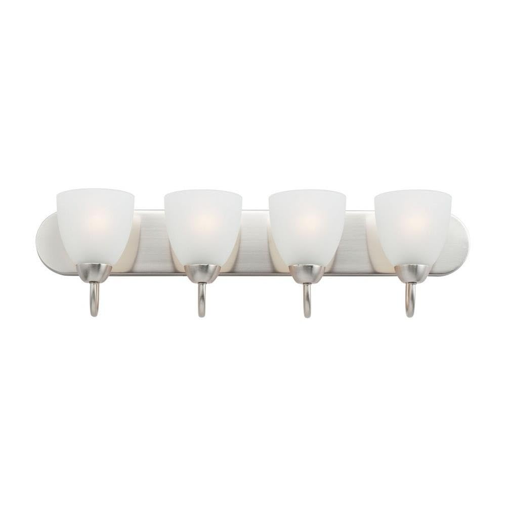 30 Inch Wide Transitional Style Axis-4 Light Bath Vanity - 7.63 Inch Height - Perfect for Modern Bathroom Renovations & Small Space Solutions