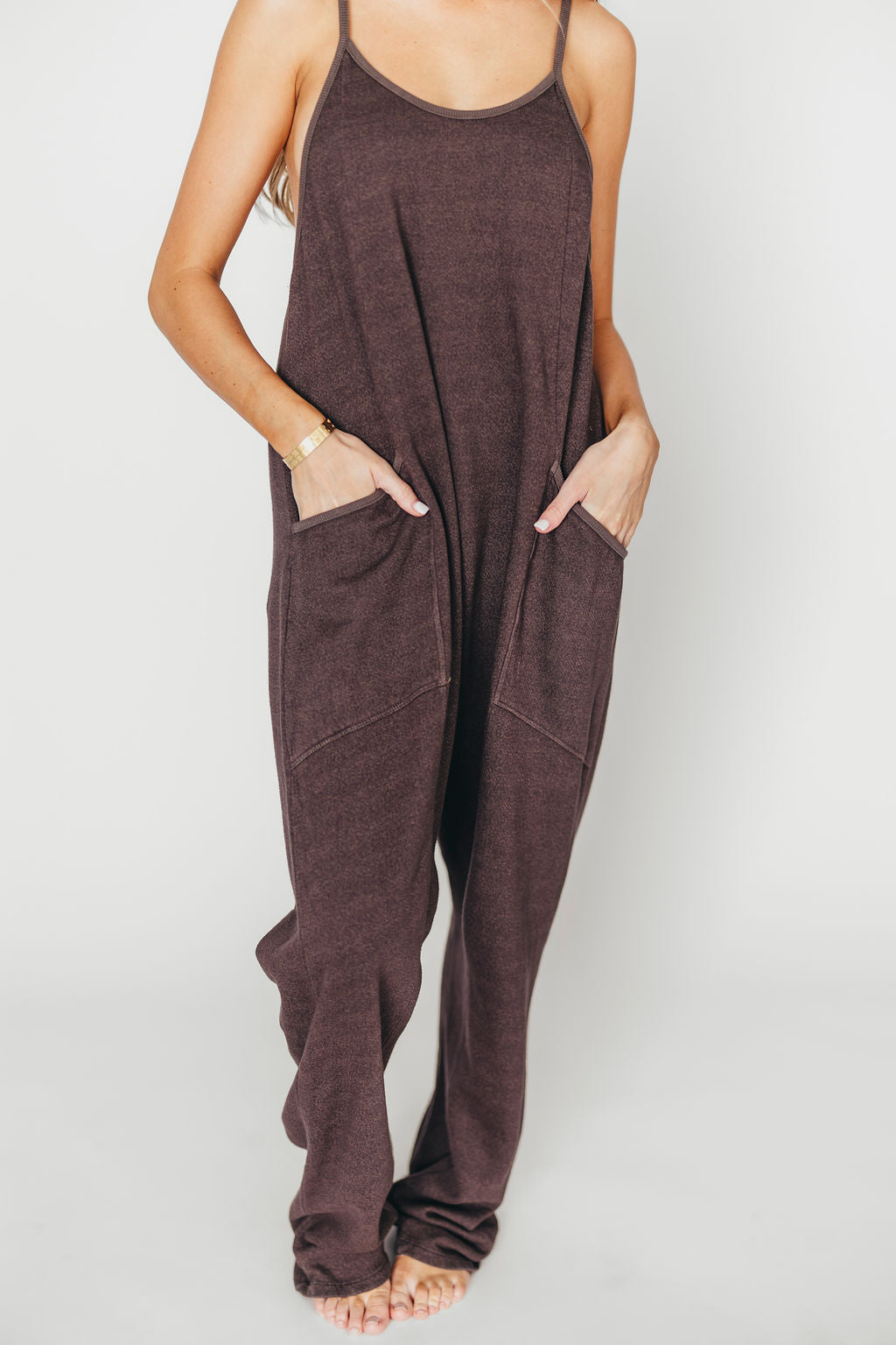 Raelynn Women's Casual Jumpsuit in Washed Black - Stylish One Piece Romper for Everyday Wear, Date Night & Summer Outfits