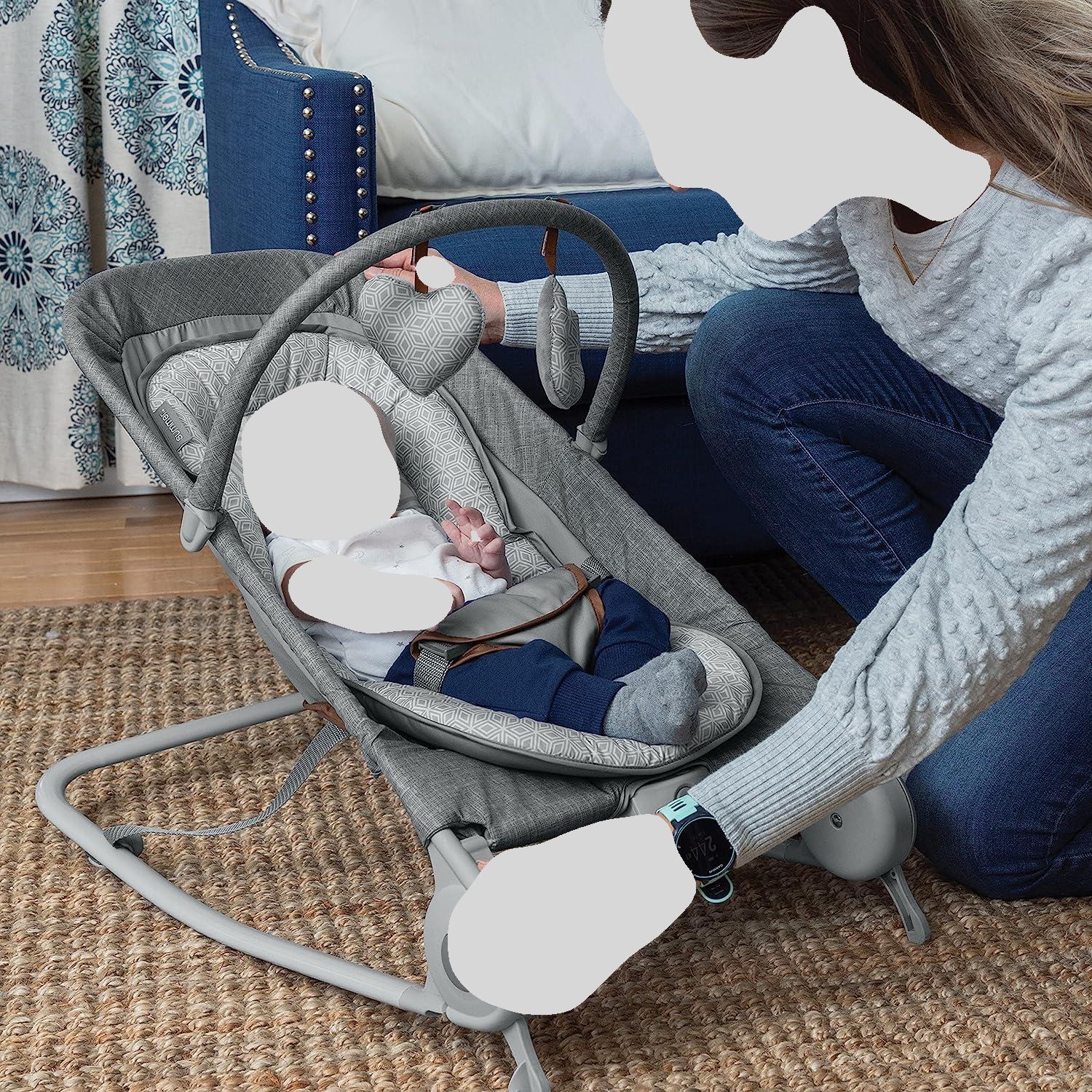 Summer Infant 2-in-1 Baby Bouncer & Rocker Duo - Convertible Infant Seat for Soothing & Playtime | Perfect for Nursery, Living Room & Travel