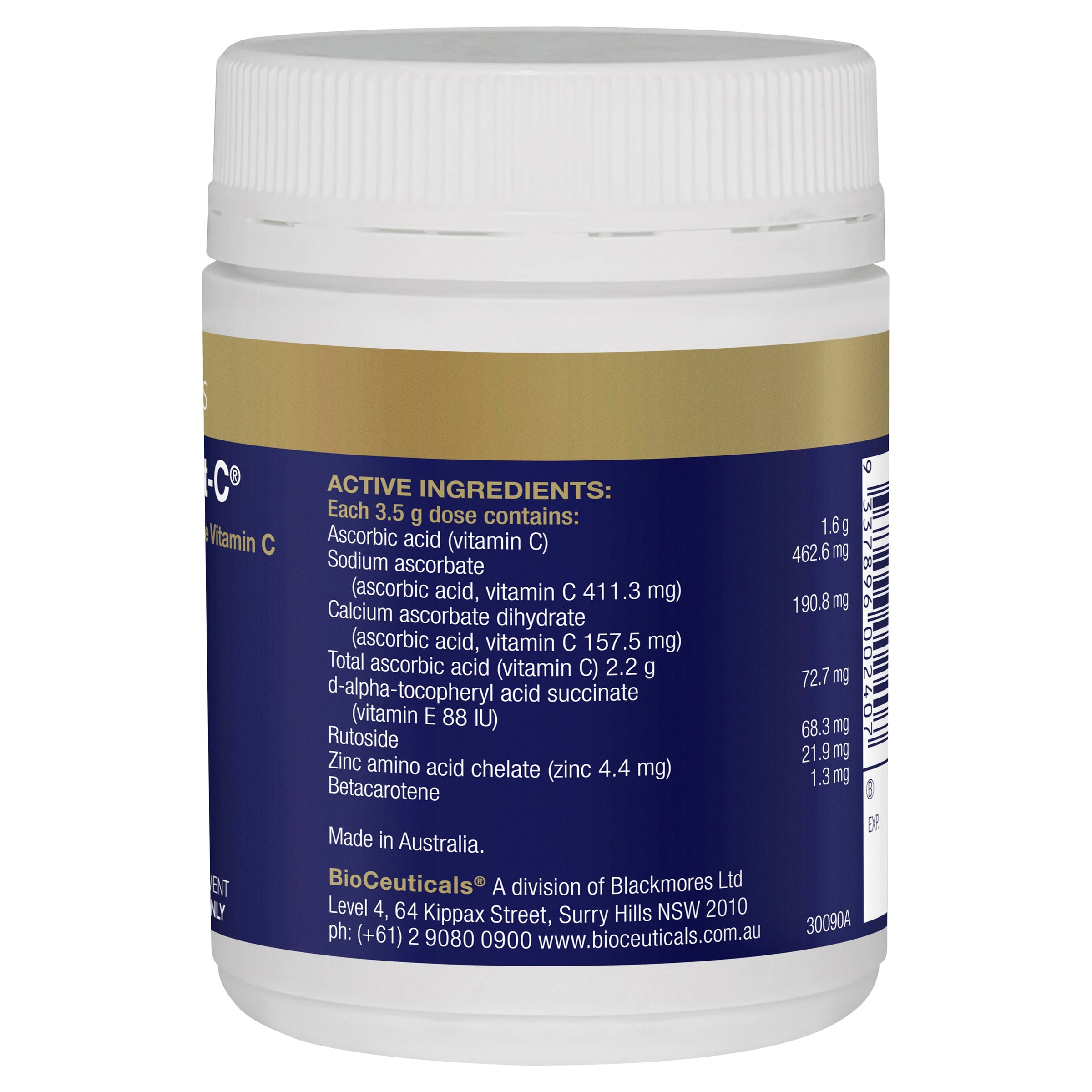 BioCeuticals Ultra Potent C Powder - High Strength Vitamin C Supplement for Immune Support & Skin Health | Perfect for Daily Wellness & Antioxidant Protection