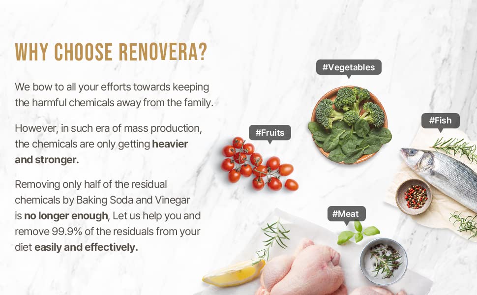 Organic Fruit & Vegetable Wash - Natural Cleaning Spray with Rosa L., Viola Tricolor & Christmas Rose | Safe for Cooking, Produce, Kitchen Surfaces | Perfect for Washing Fruits, Veggies & Prepping Meals