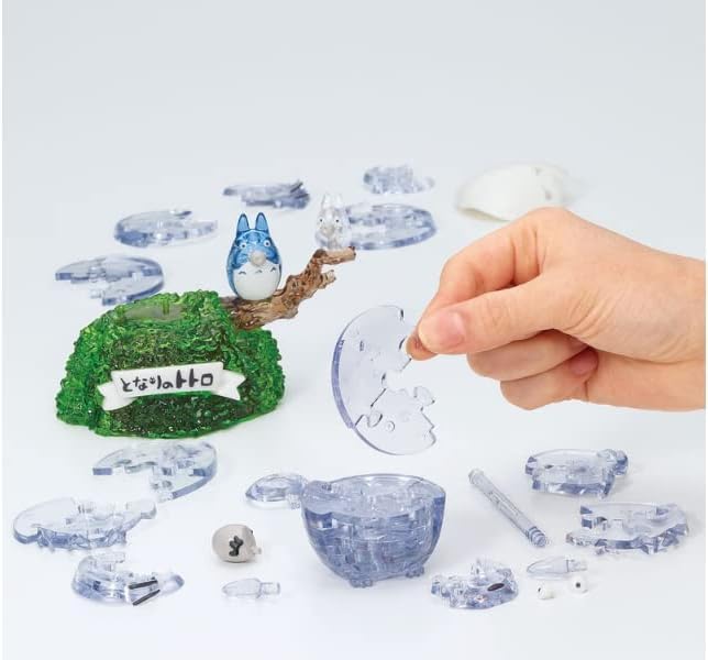 3D Totoro Ocarina Crystal Puzzle - Ghibli's My Neighbor Totoro Music Instrument & Collectible Toy - Perfect for Studio Ghibli Fans, Music Lovers & Puzzle Enthusiasts