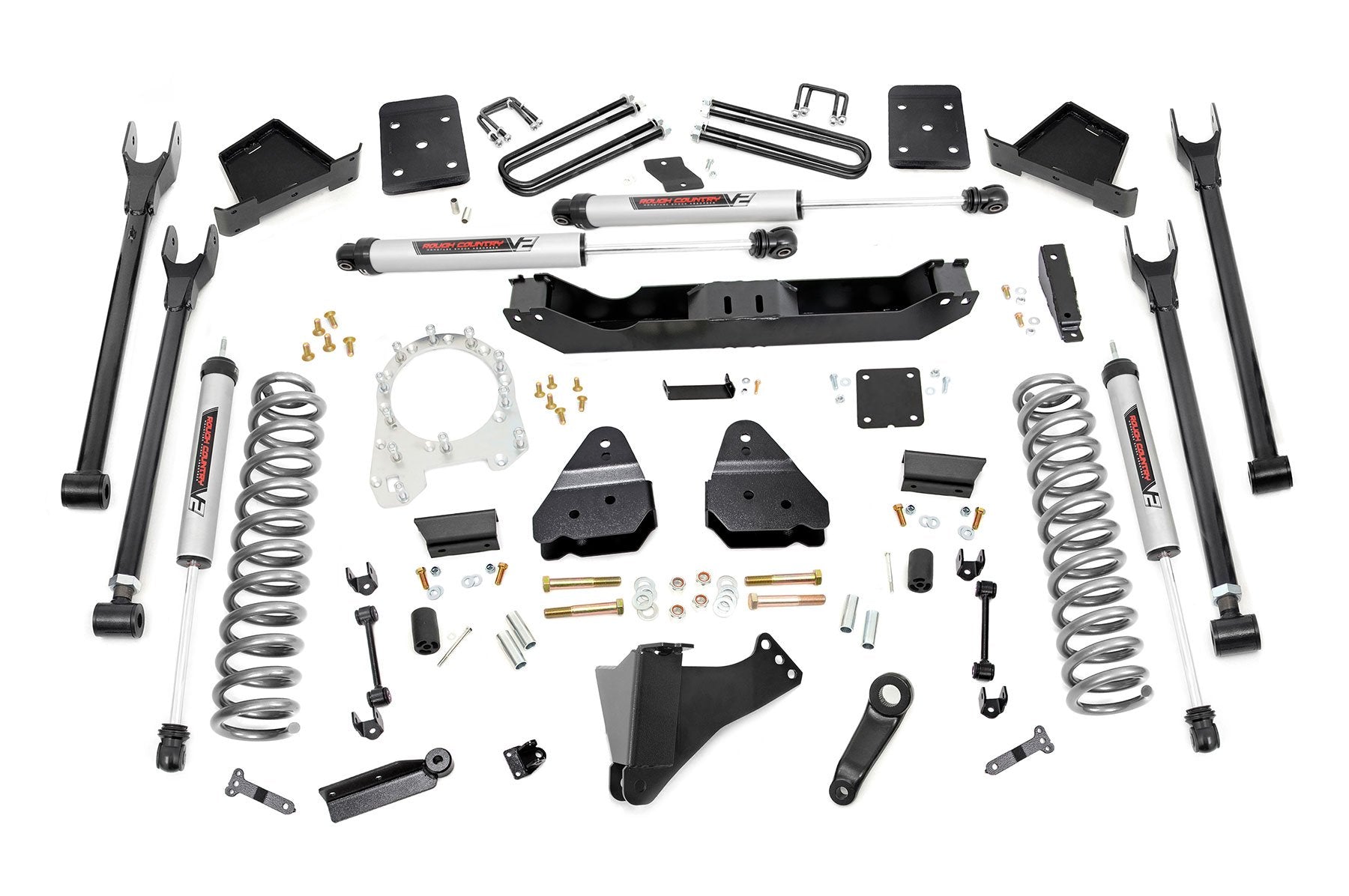 6 Inch Lift Kit for Ford F-250/F-350 Super Duty 4WD (2017-2022) - Heavy Duty 4 Link Suspension System with OVLD V2 Technology - Perfect for Off-Roading, Towing & Truck Customization
