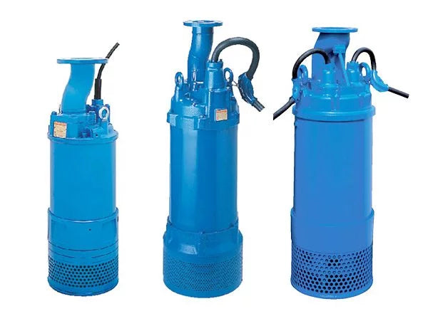 Tsurumi LH Series Submersible Cast Iron Drainage Pump - Heavy Duty 3 Phase Water Pump for Industrial, Construction & Flood Control Applications
